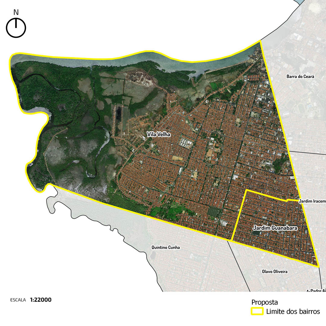 Fóruns Territoriais de Fortaleza - Fórun Territorial Vila Velha e Jardim Guanabara - Mapa de Limite dos Bairros