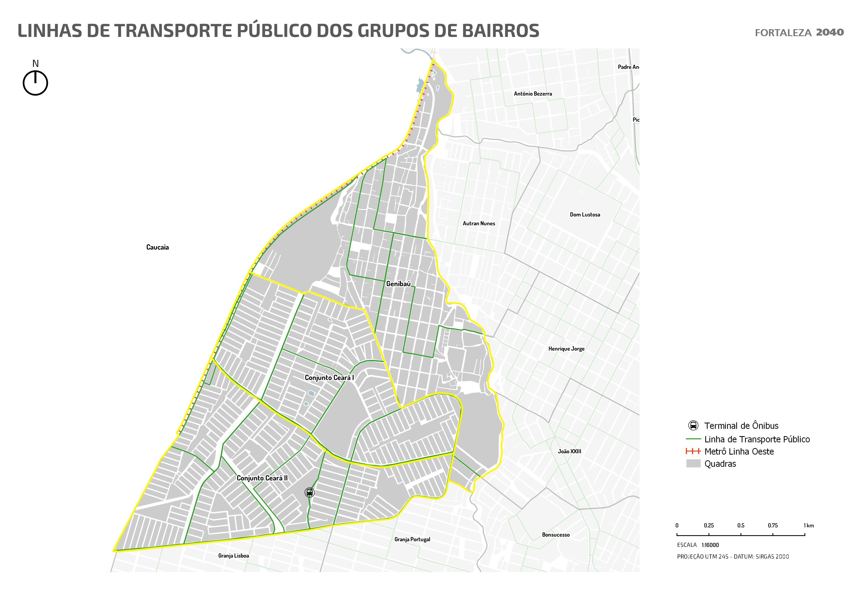 Fóruns Territoriais de Fortaleza - Mapa dos Fóruns Territoriais