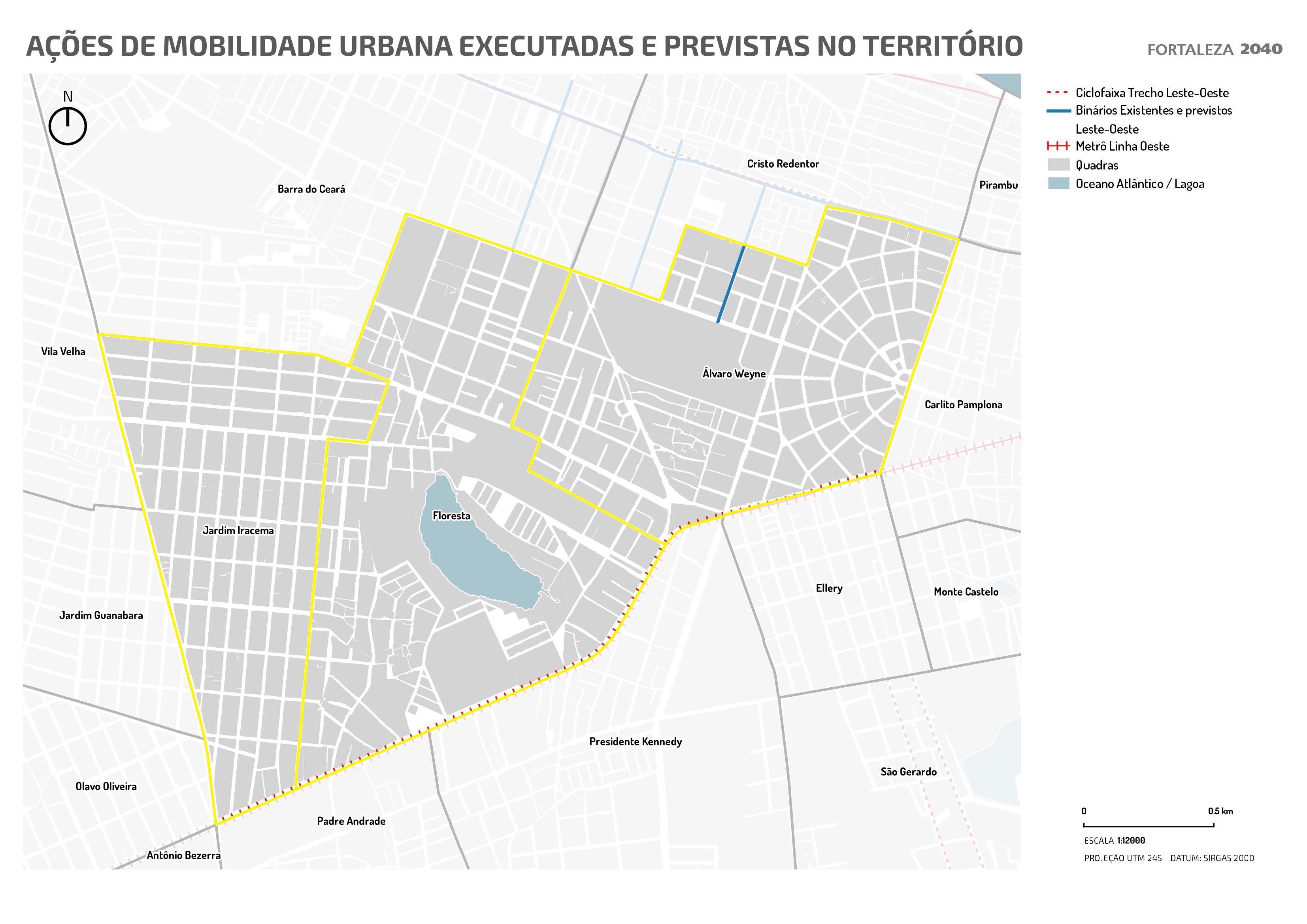 Fóruns Territoriais de Fortaleza - Mapa dos Fóruns Territoriais