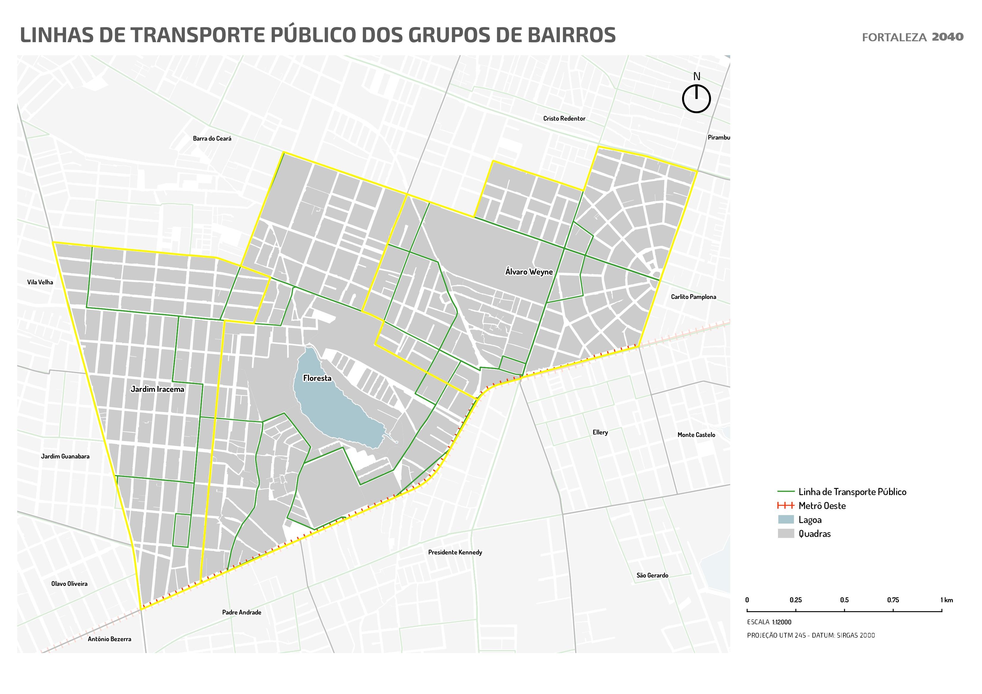 Fóruns Territoriais de Fortaleza - Mapa dos Fóruns Territoriais