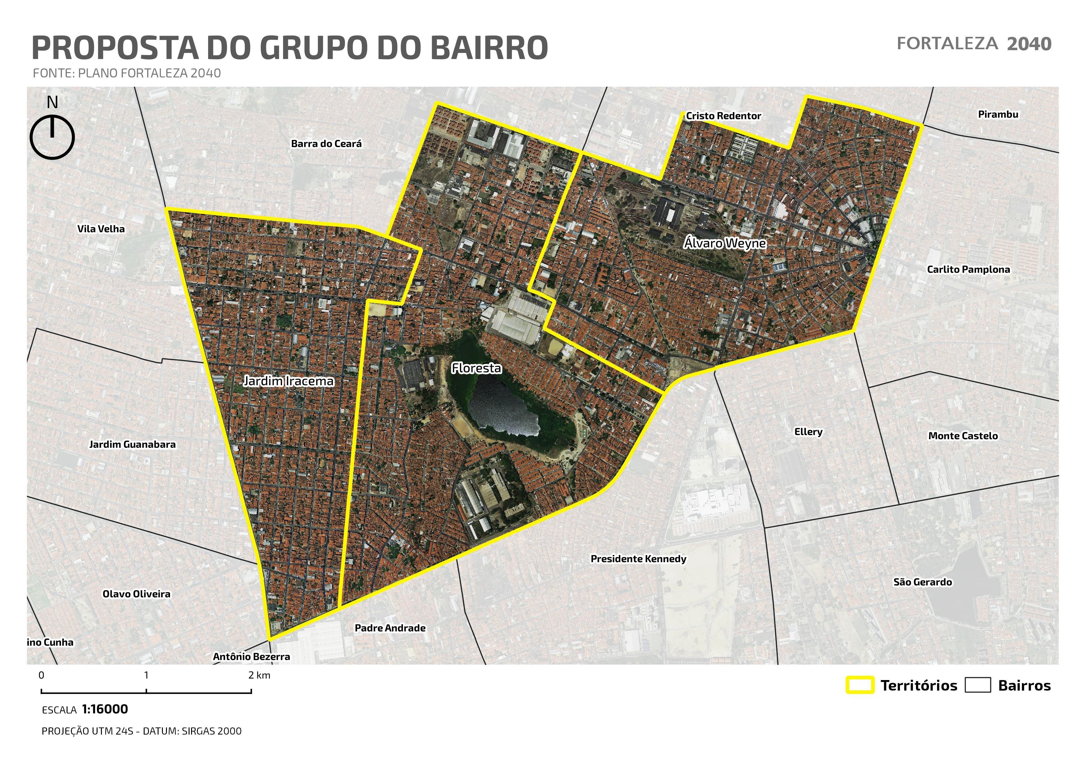 Fóruns Territoriais de Fortaleza - Mapa dos Fóruns Territoriais