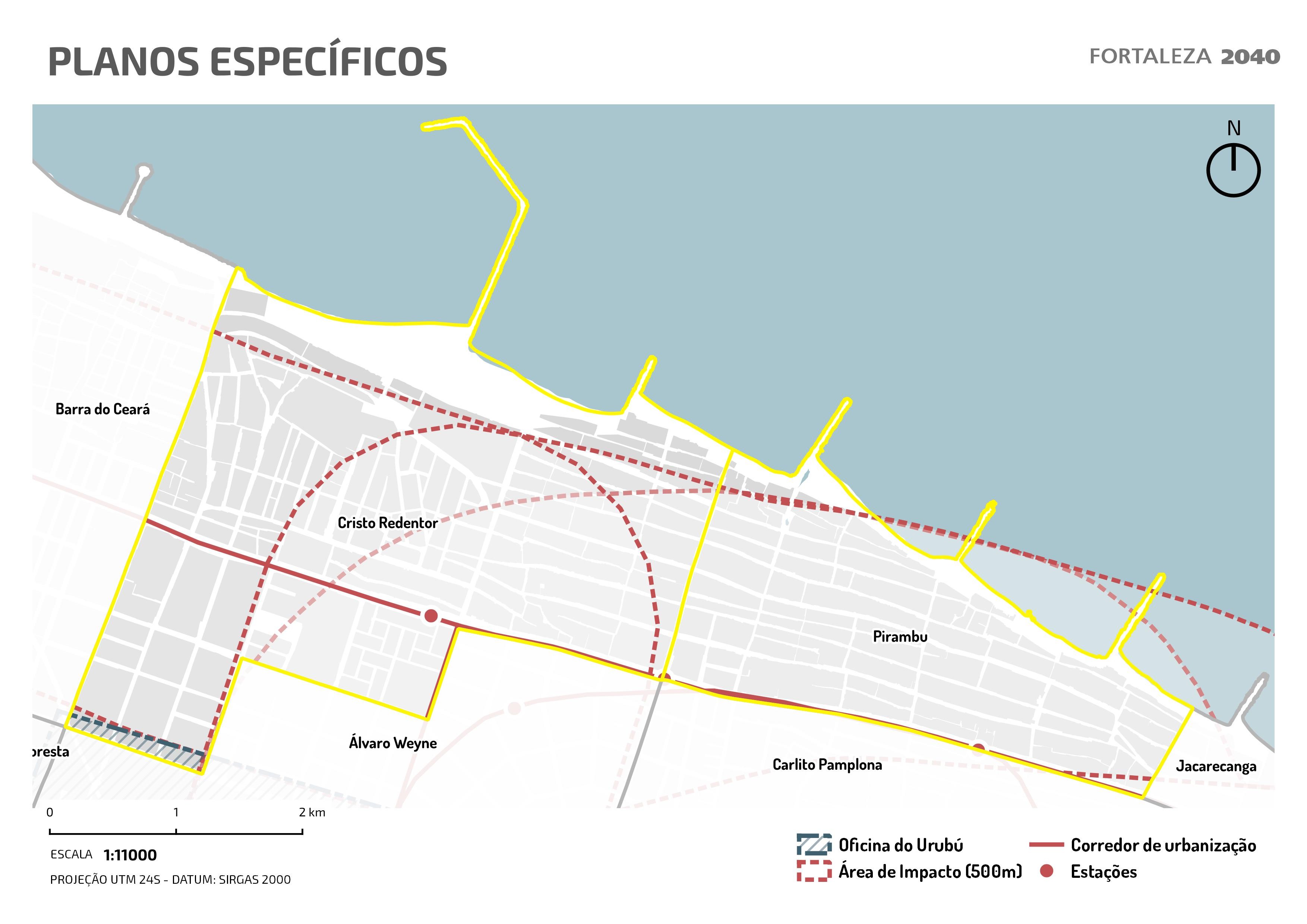 Fóruns Territoriais de Fortaleza - Mapa dos Fóruns Territoriais