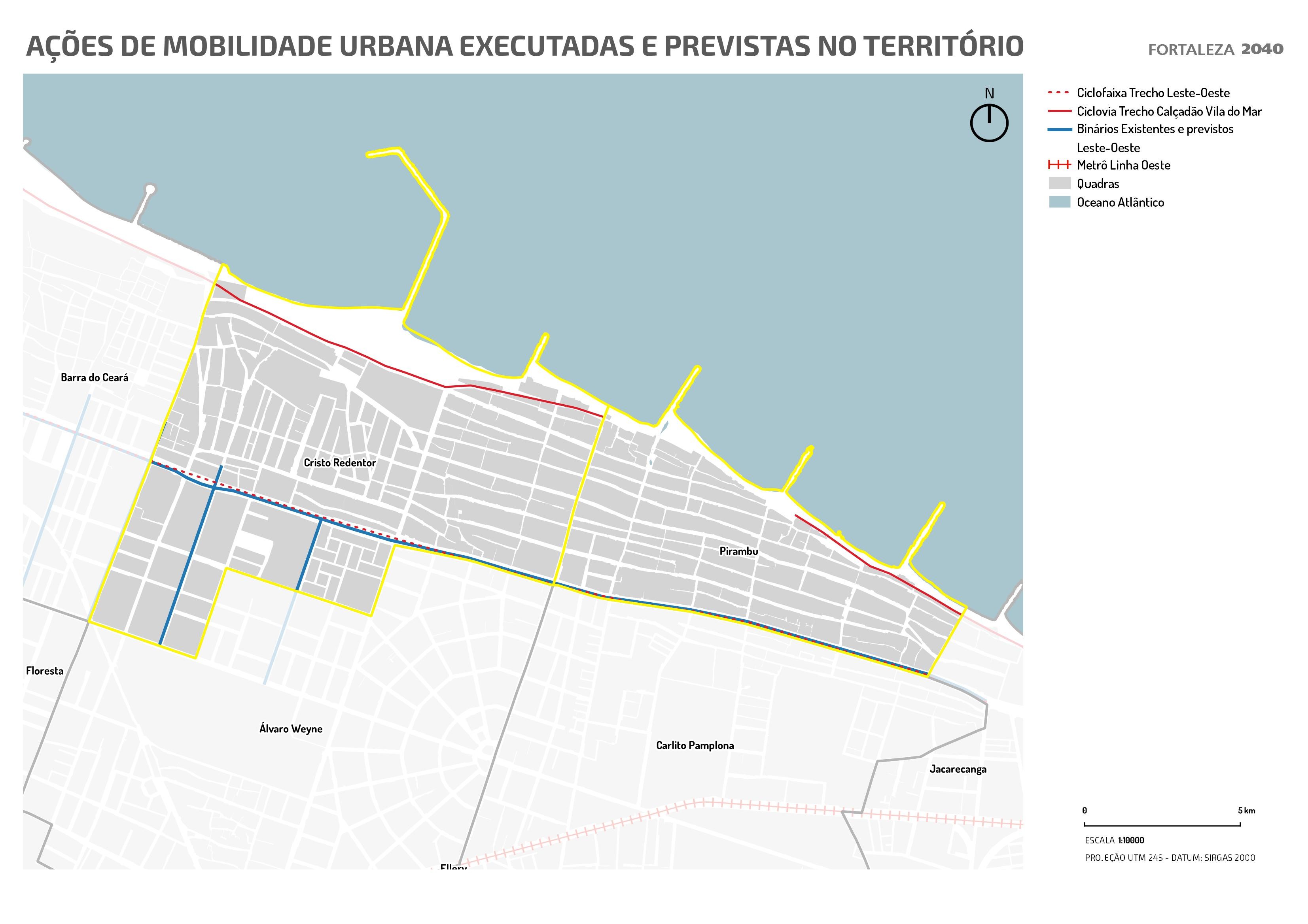 Fóruns Territoriais de Fortaleza - Mapa dos Fóruns Territoriais