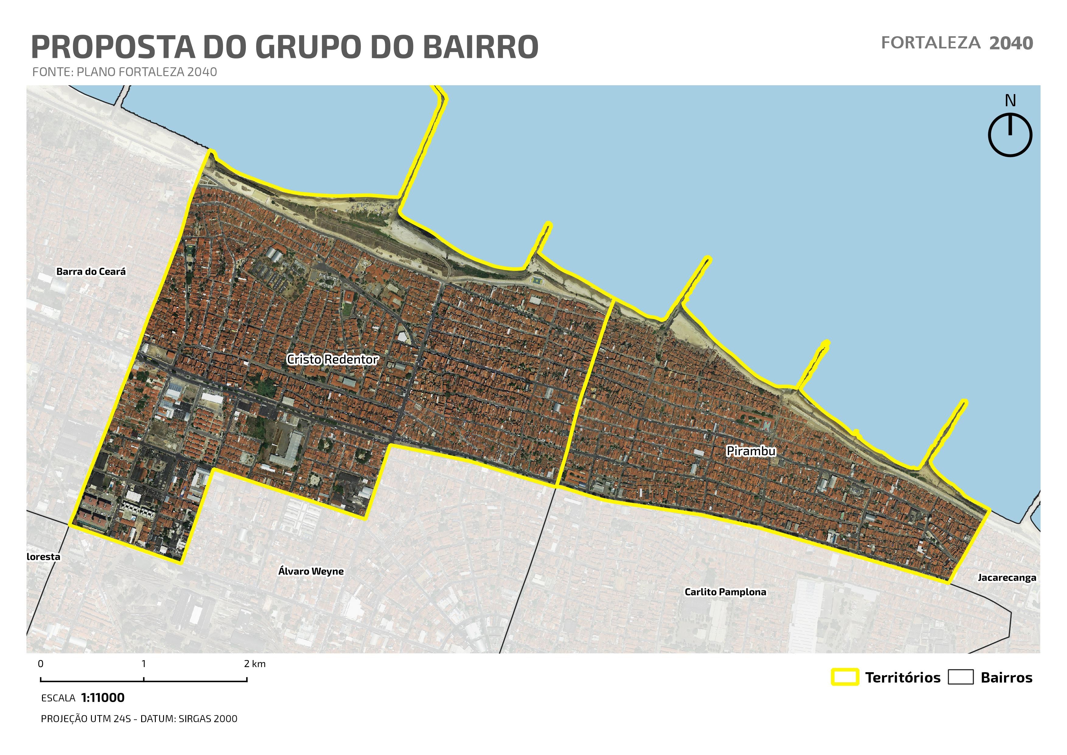 Fóruns Territoriais de Fortaleza - Mapa dos Fóruns Territoriais