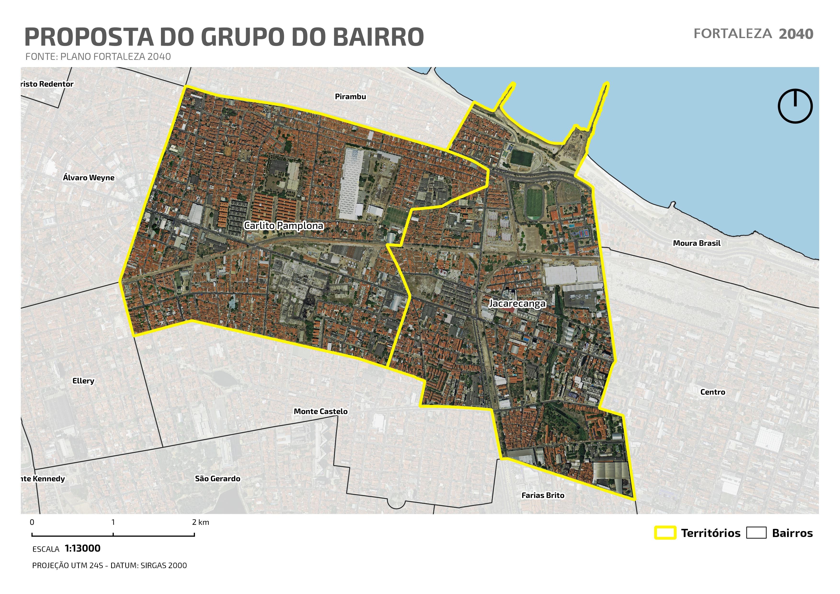 Fóruns Territoriais de Fortaleza - Mapa dos Fóruns Territoriais