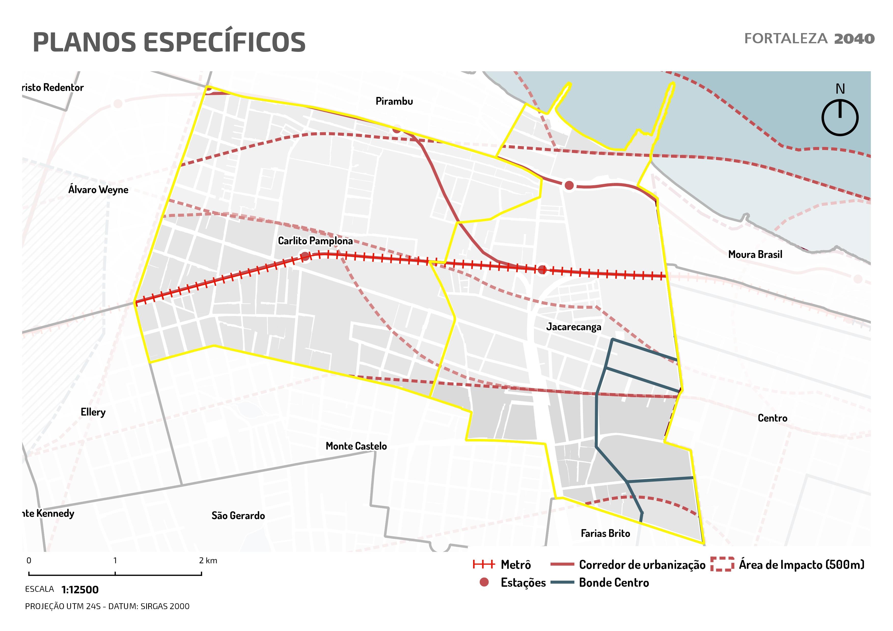 Fóruns Territoriais de Fortaleza - Mapa dos Fóruns Territoriais