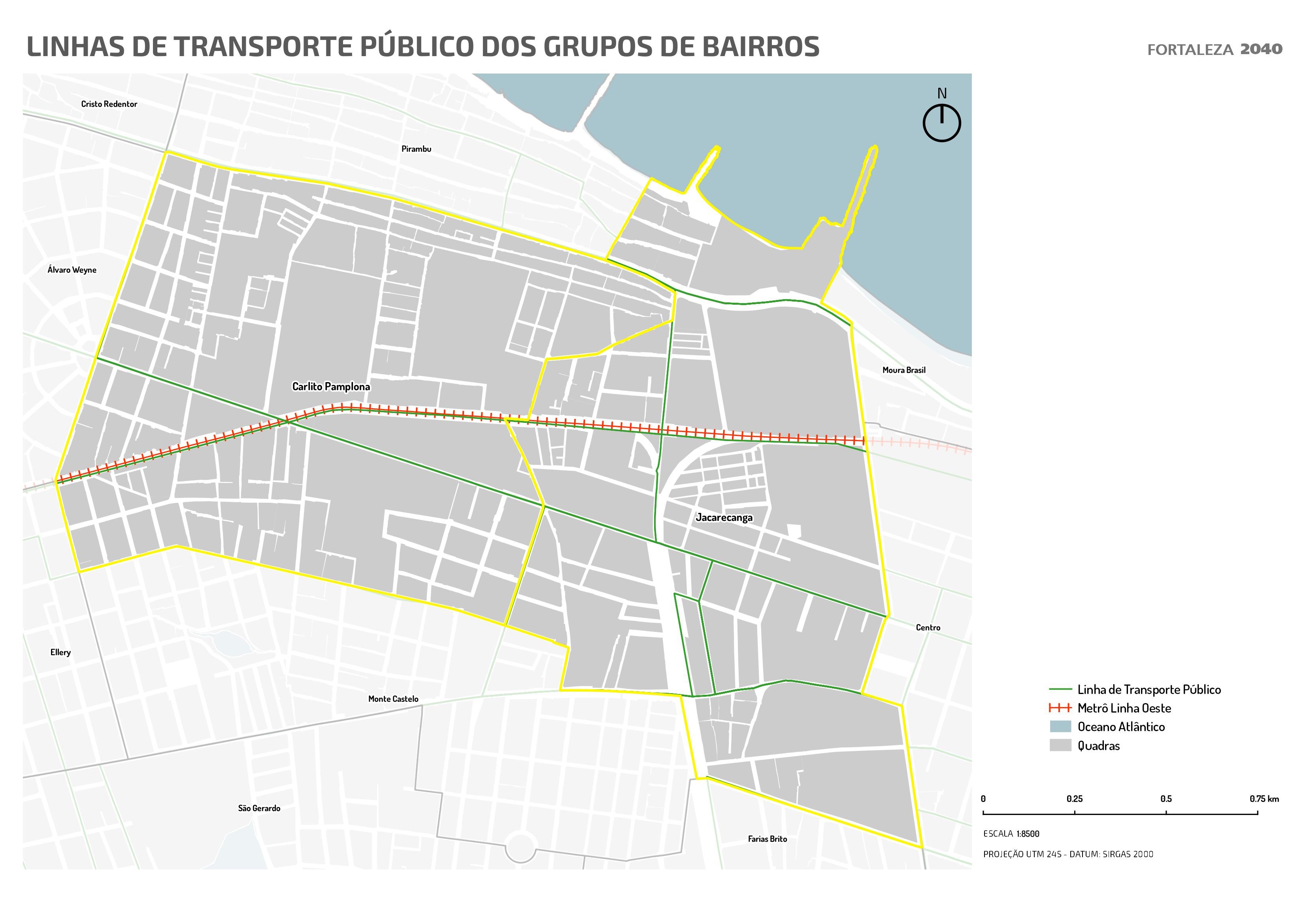 Fóruns Territoriais de Fortaleza - Mapa dos Fóruns Territoriais