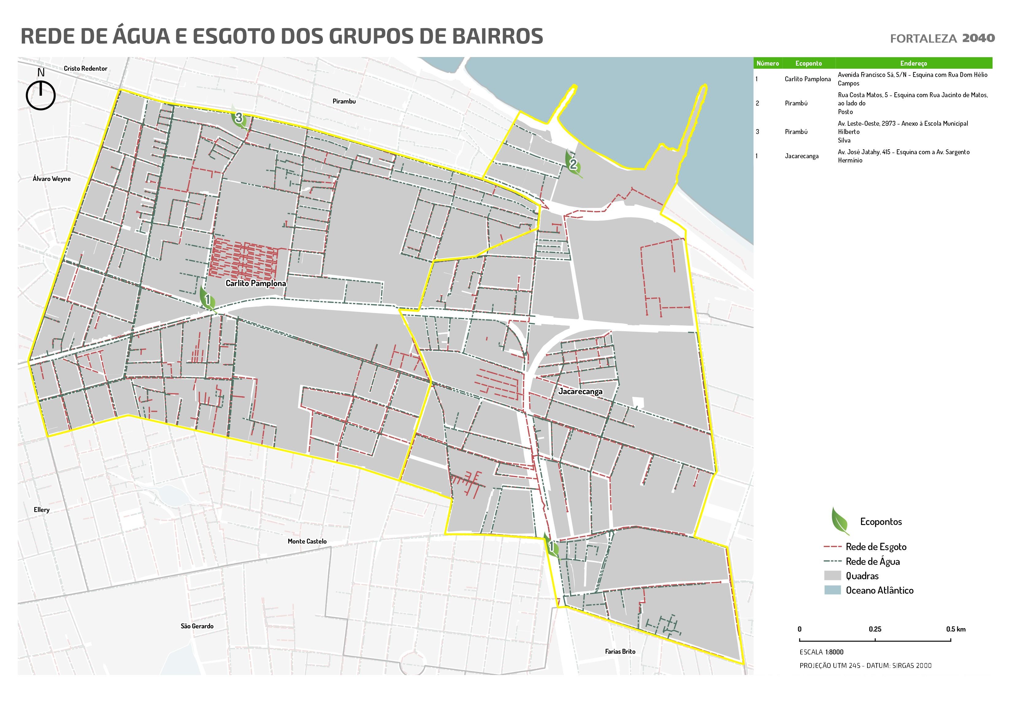 Fóruns Territoriais de Fortaleza - Mapa dos Fóruns Territoriais