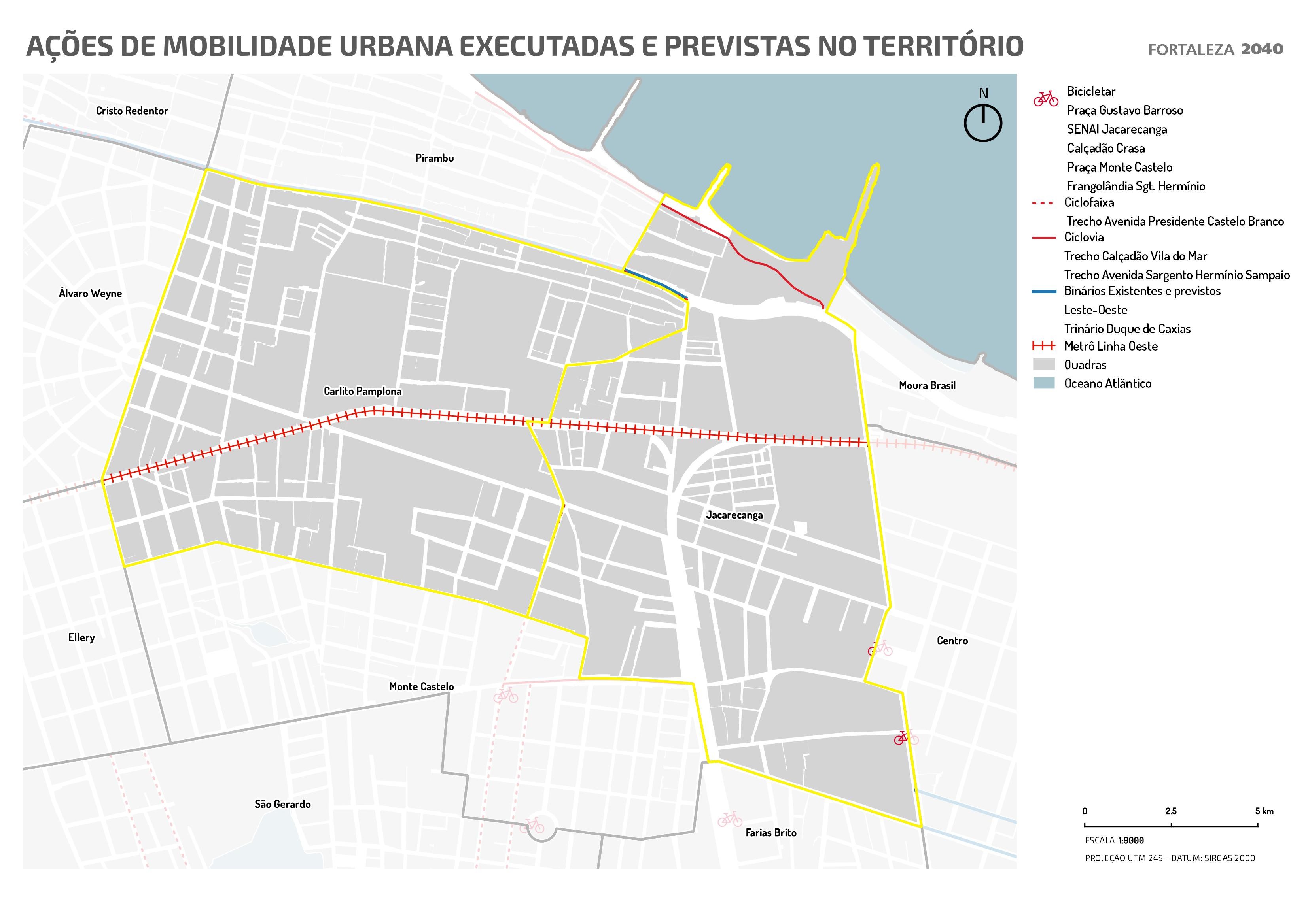 Fóruns Territoriais de Fortaleza - Mapa dos Fóruns Territoriais