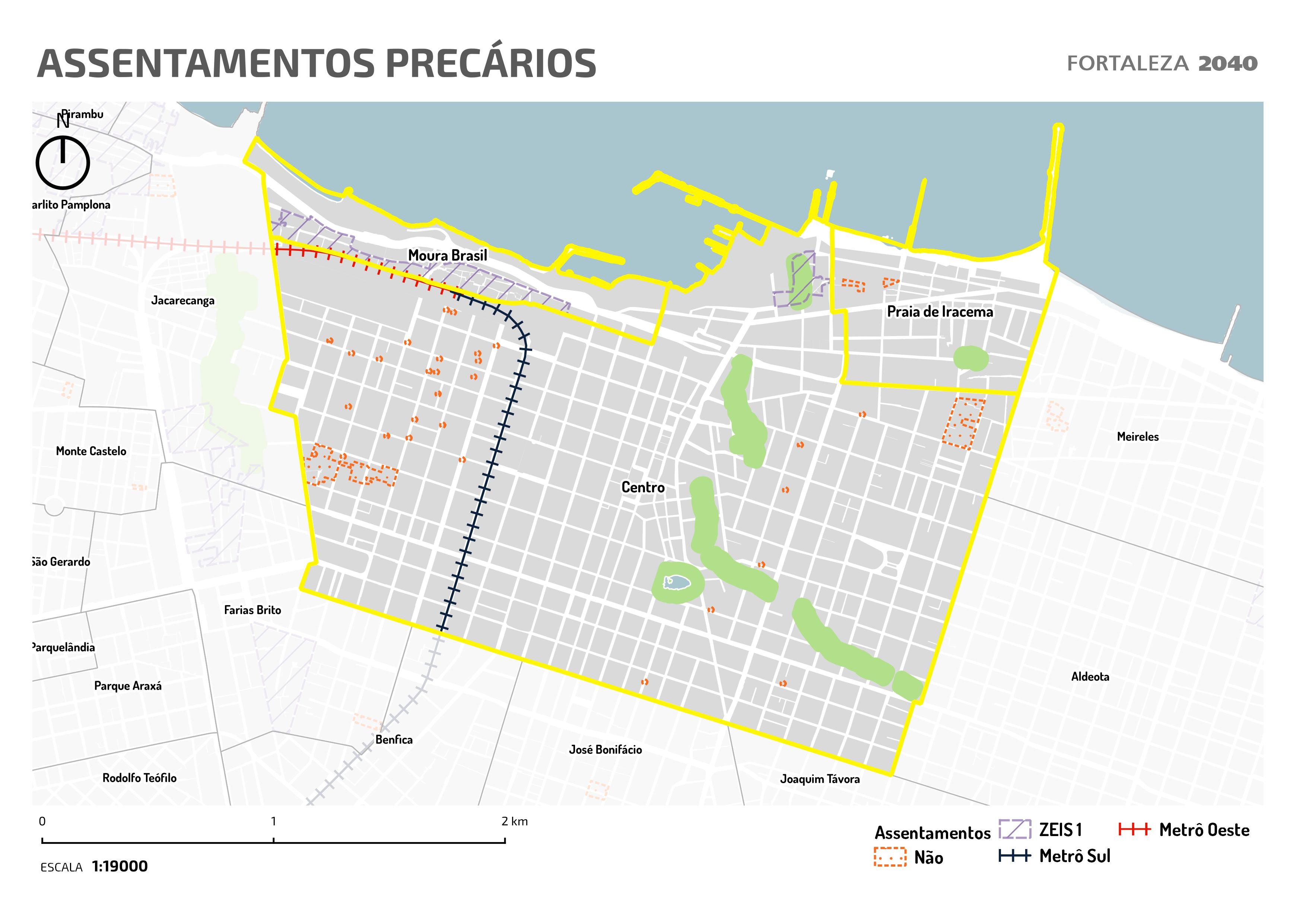 Fóruns Territoriais de Fortaleza - Mapa dos Fóruns Territoriais