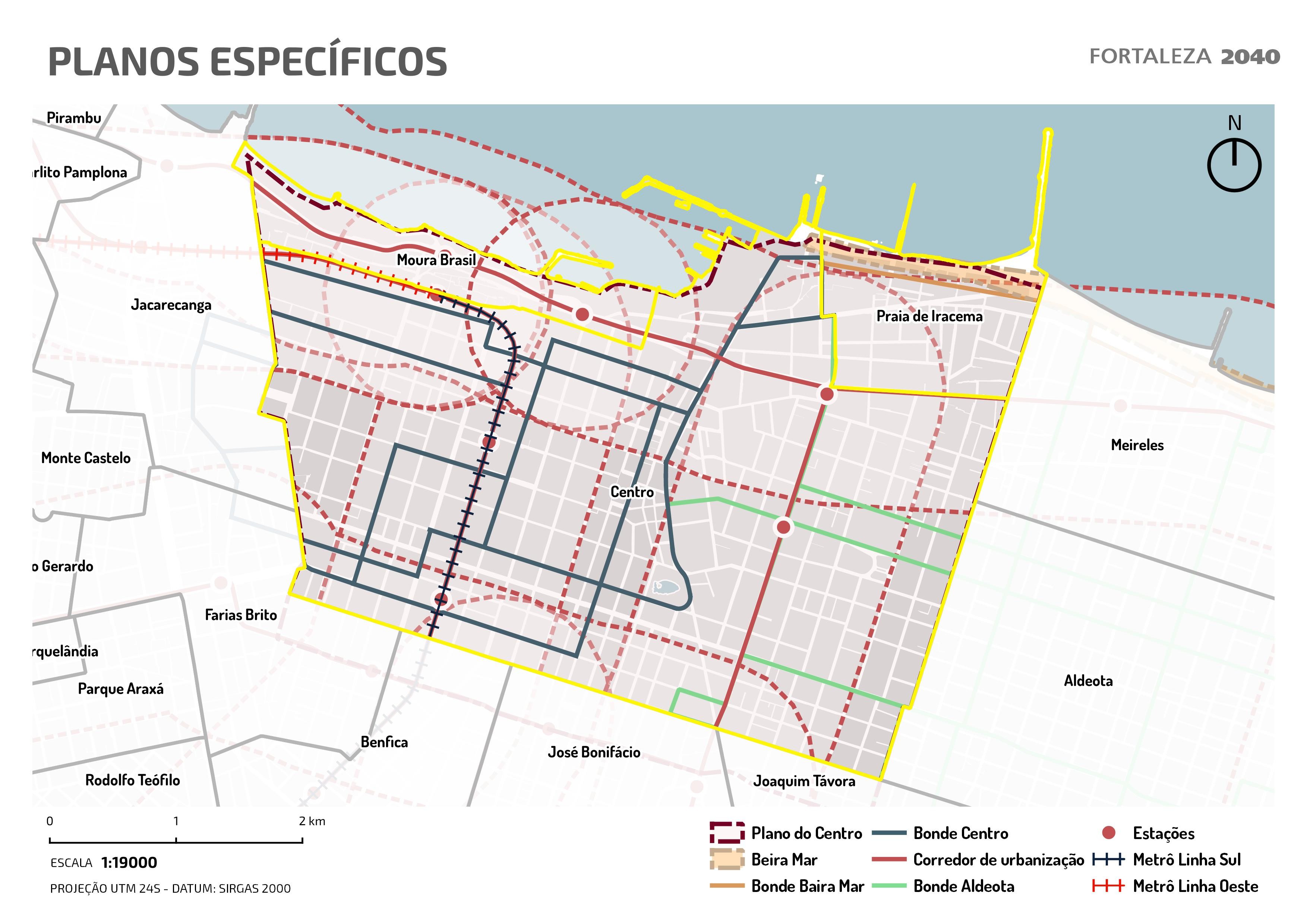 Fóruns Territoriais de Fortaleza - Mapa dos Fóruns Territoriais