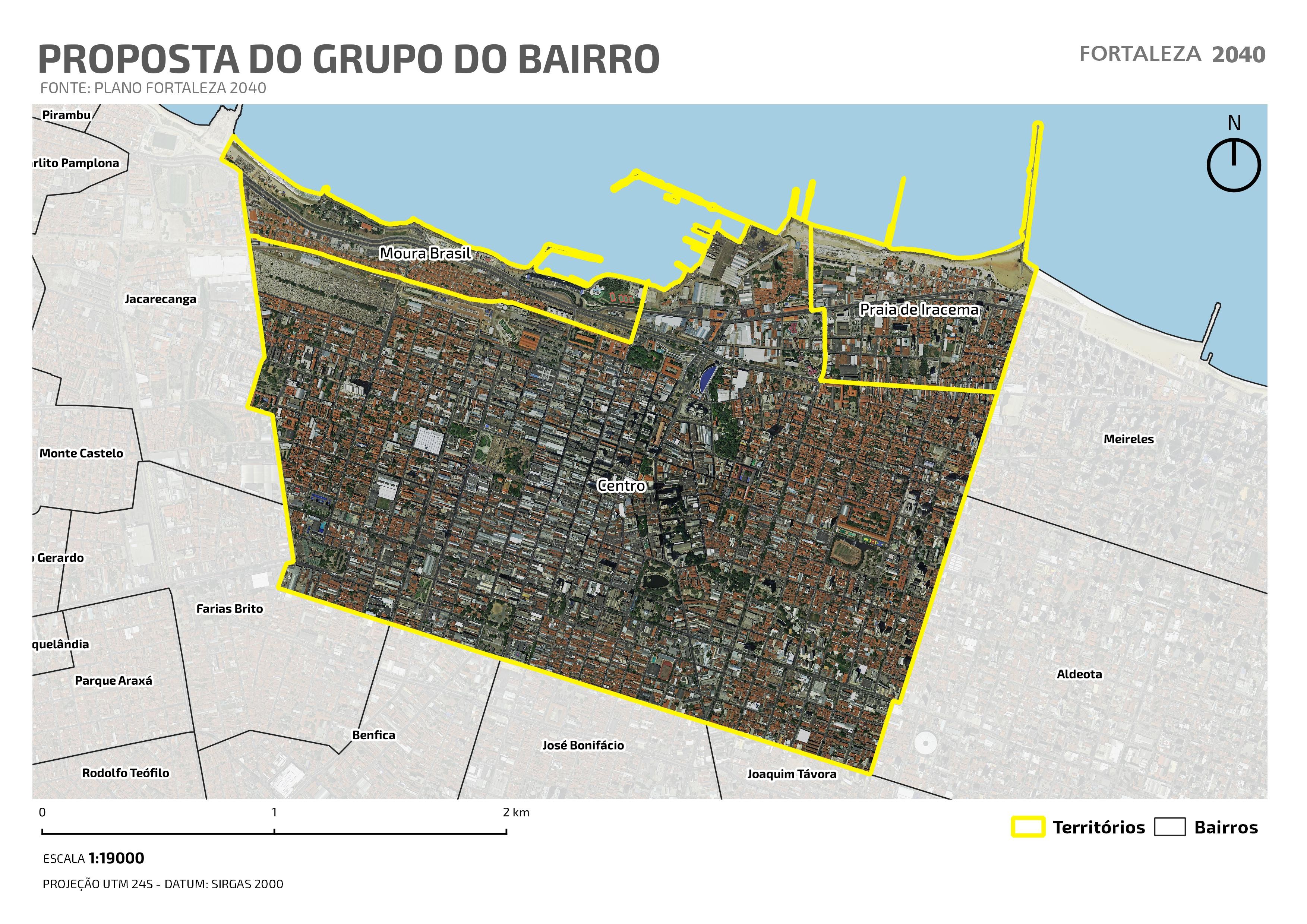 Fóruns Territoriais de Fortaleza - Mapa dos Fóruns Territoriais