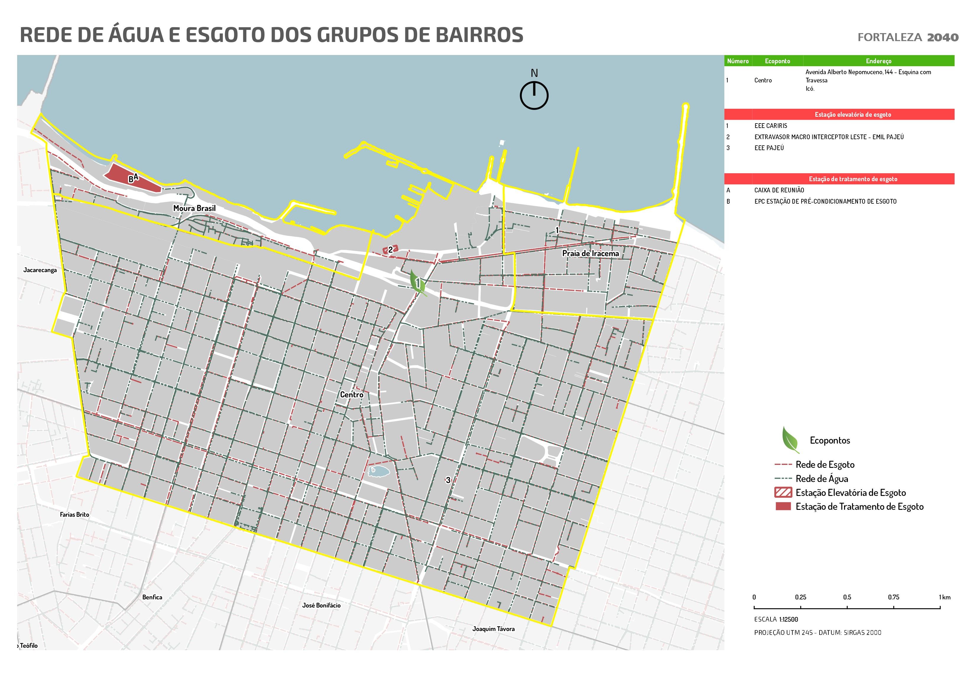 Fóruns Territoriais de Fortaleza - Mapa dos Fóruns Territoriais