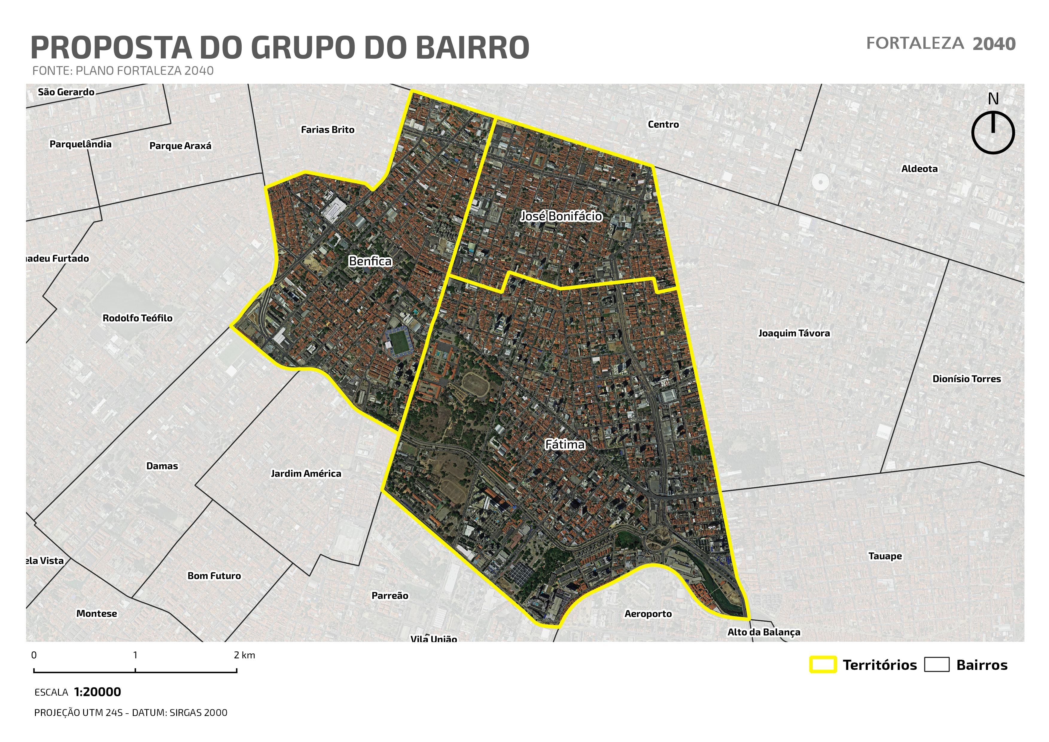 Fóruns Territoriais de Fortaleza - Mapa dos Fóruns Territoriais