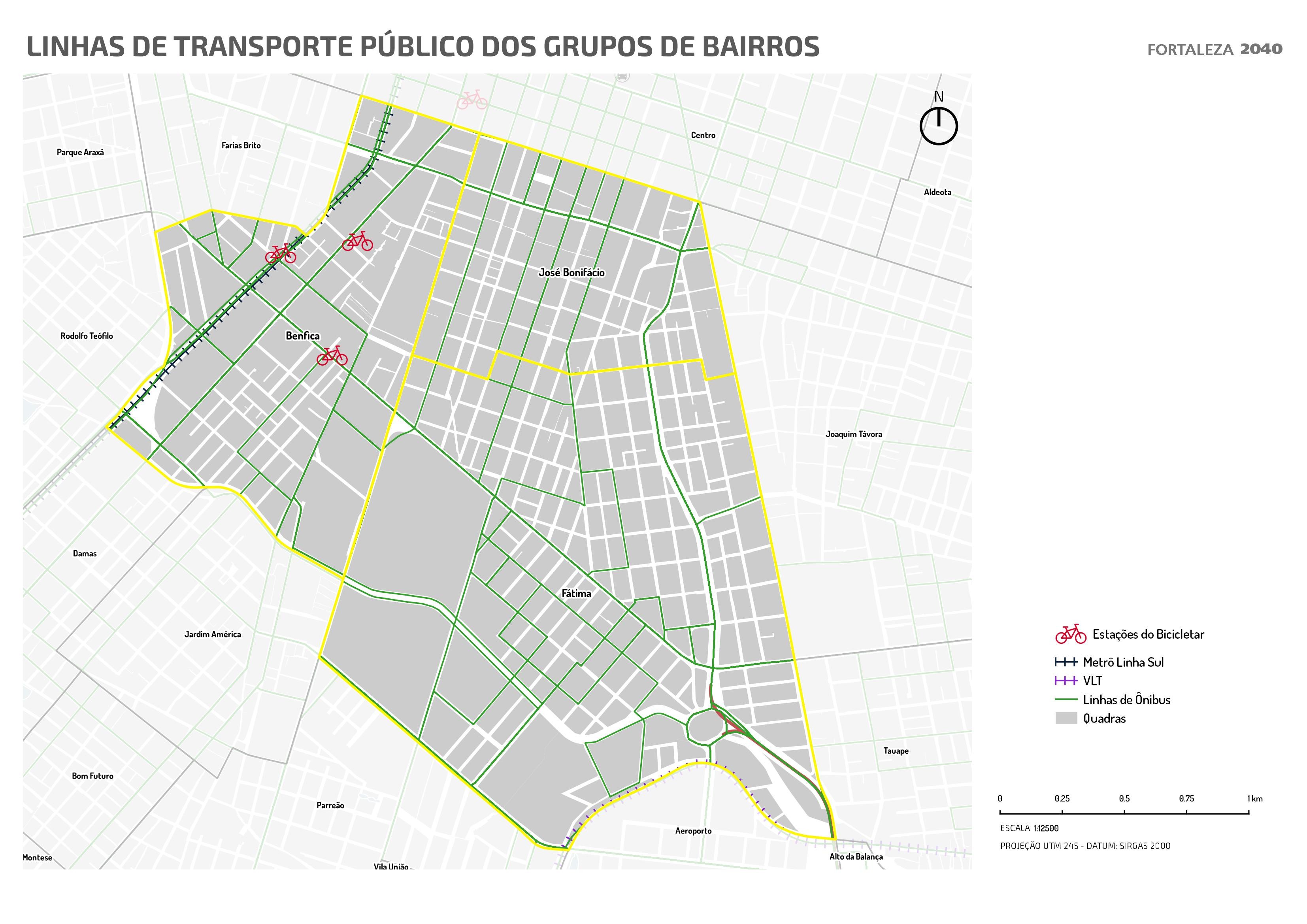 Fóruns Territoriais de Fortaleza - Mapa dos Fóruns Territoriais