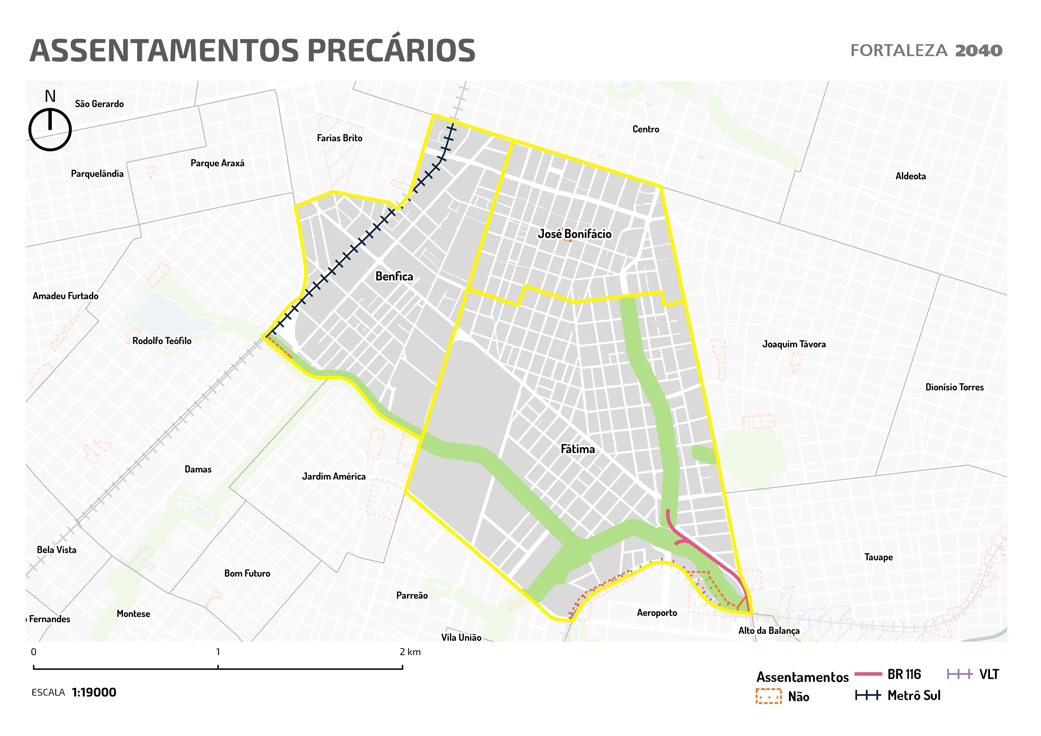 Fóruns Territoriais de Fortaleza - Mapa dos Fóruns Territoriais