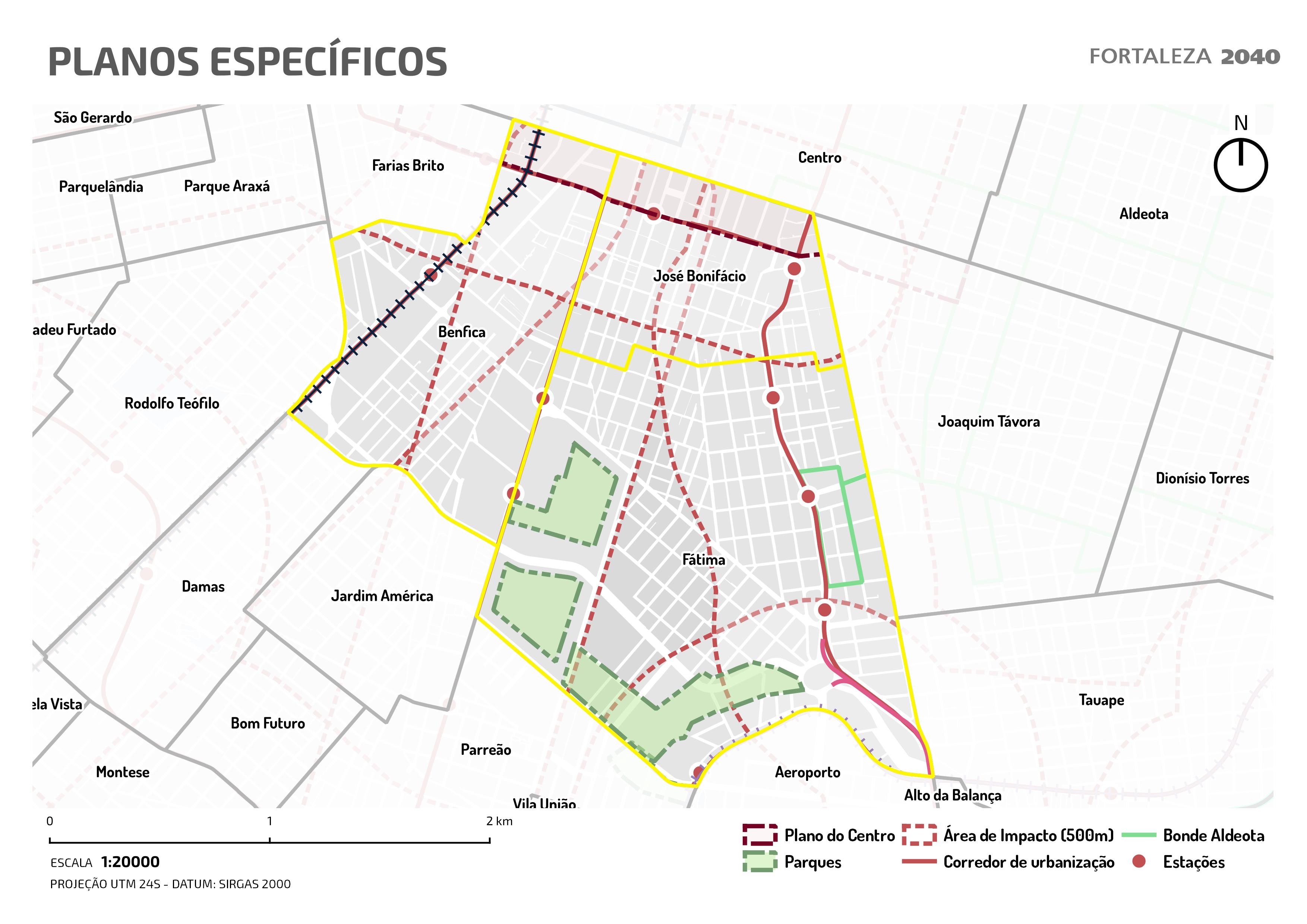 Fóruns Territoriais de Fortaleza - Mapa dos Fóruns Territoriais