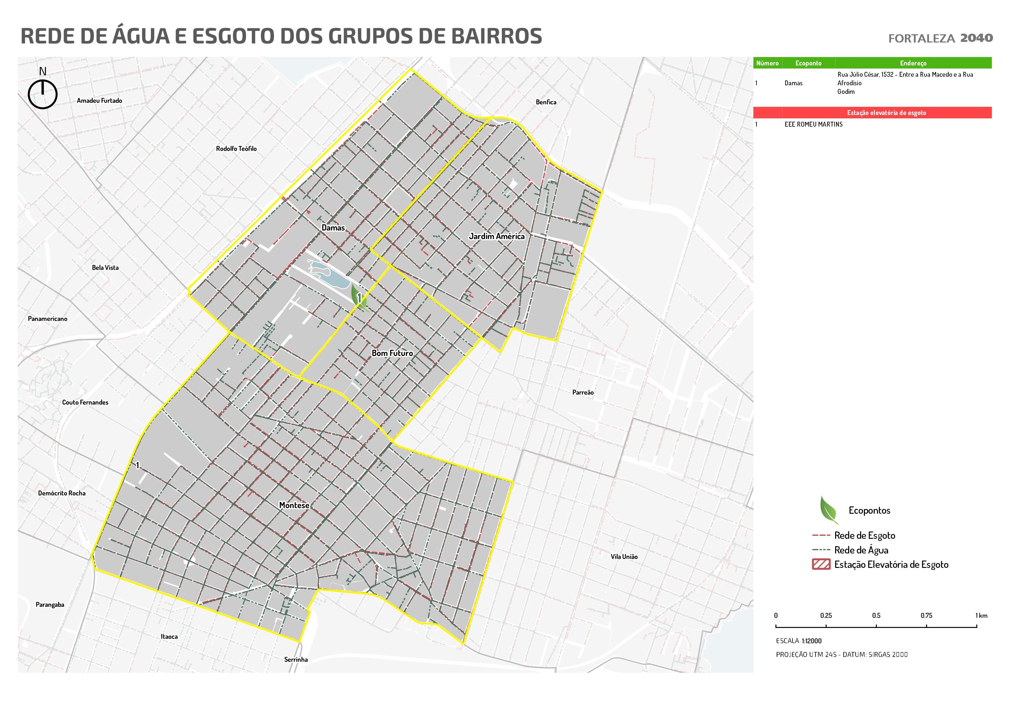 Fóruns Territoriais de Fortaleza - Mapa dos Fóruns Territoriais