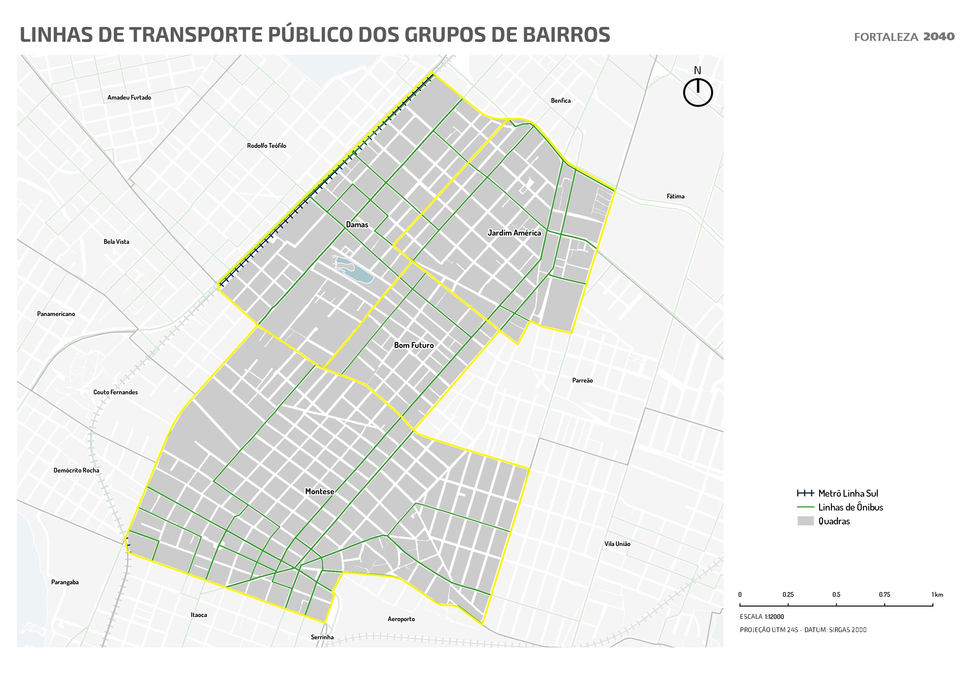 Fóruns Territoriais de Fortaleza - Mapa dos Fóruns Territoriais