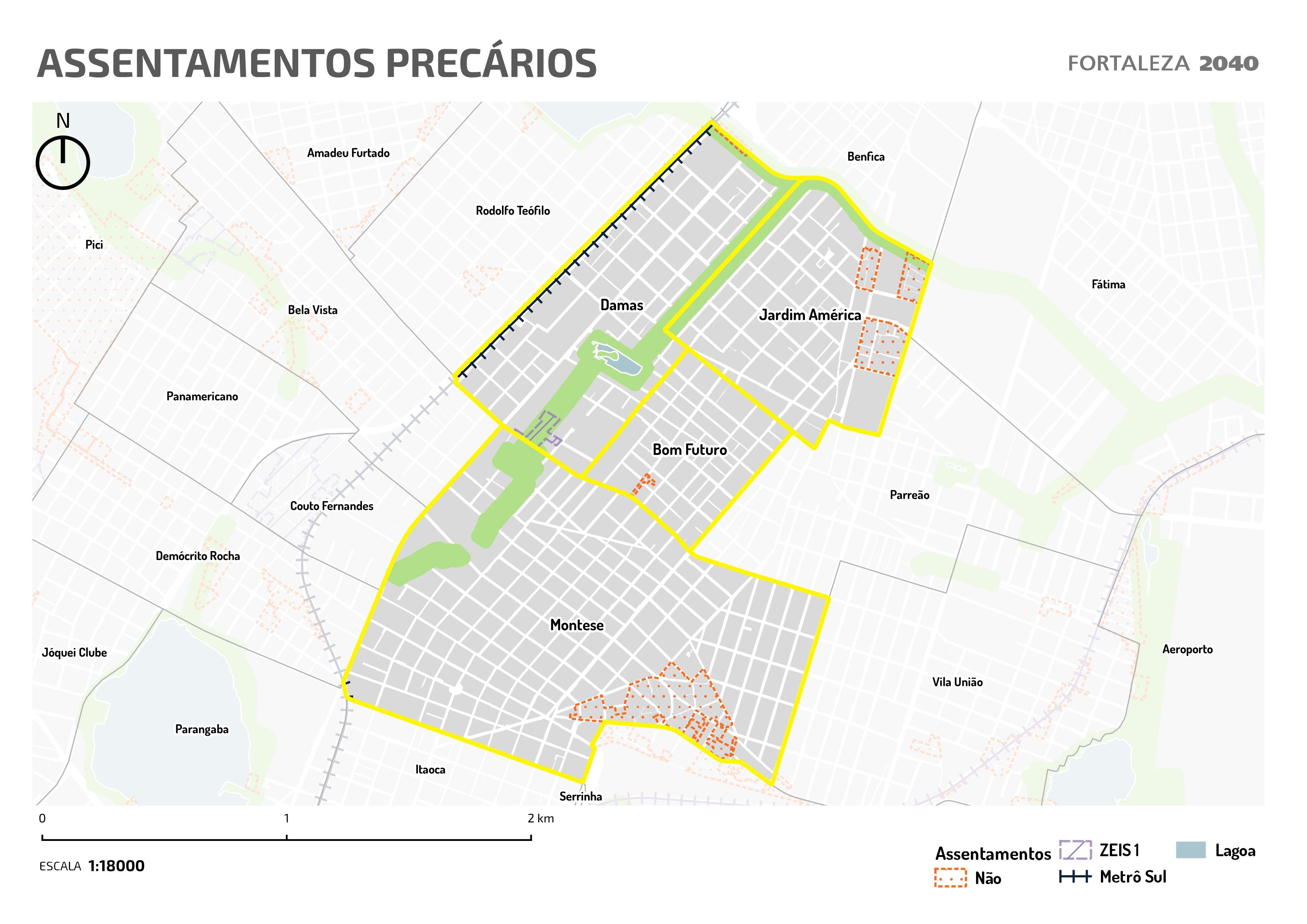 Fóruns Territoriais de Fortaleza - Mapa dos Fóruns Territoriais