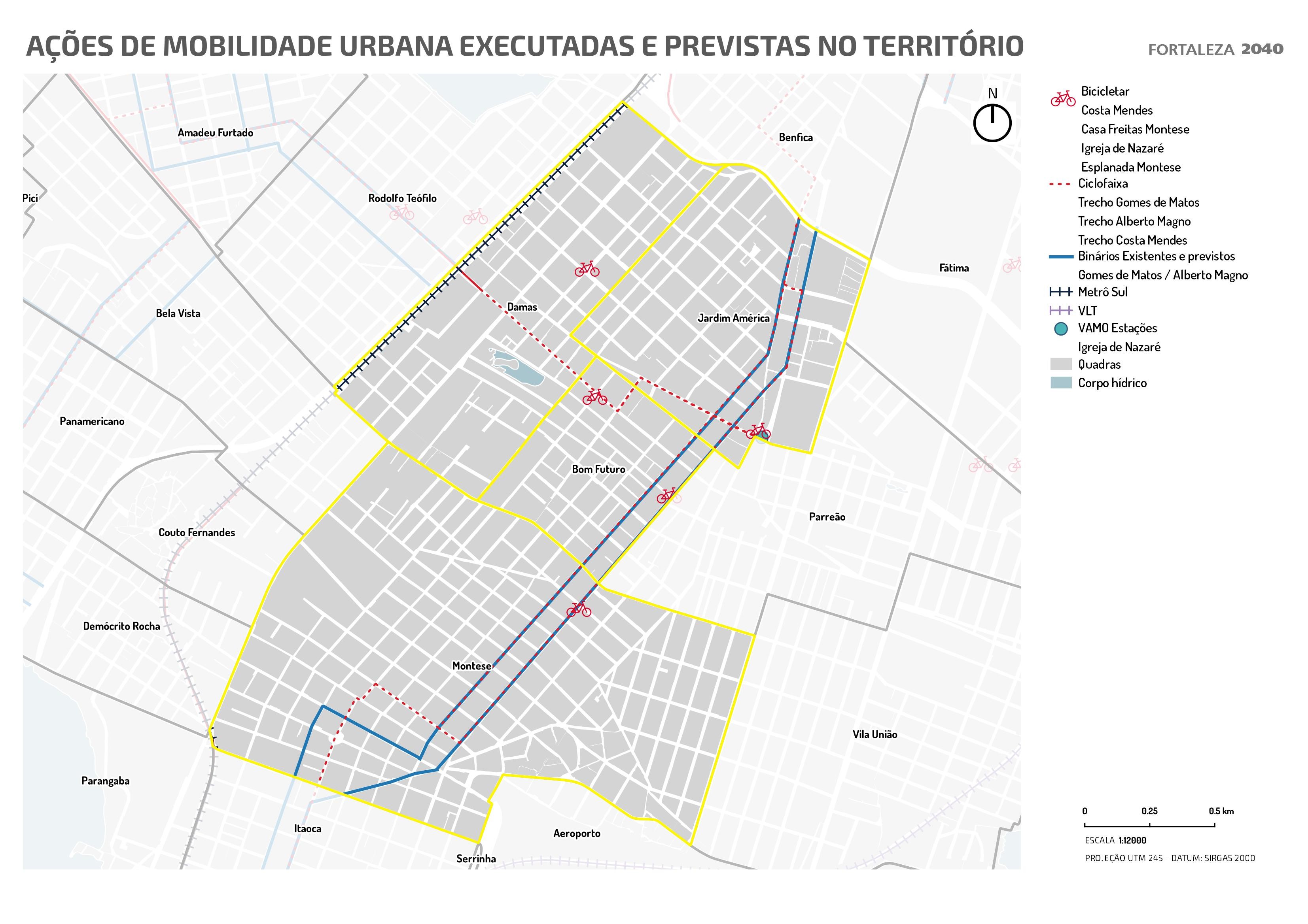 Fóruns Territoriais de Fortaleza - Mapa dos Fóruns Territoriais