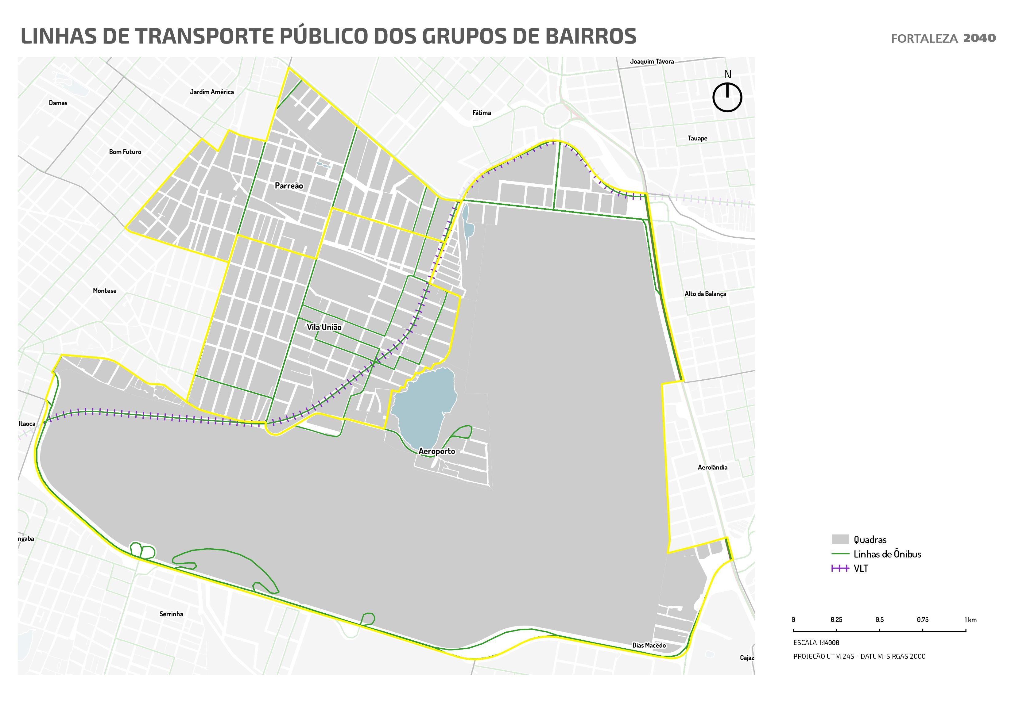 Fóruns Territoriais de Fortaleza - Mapa dos Fóruns Territoriais