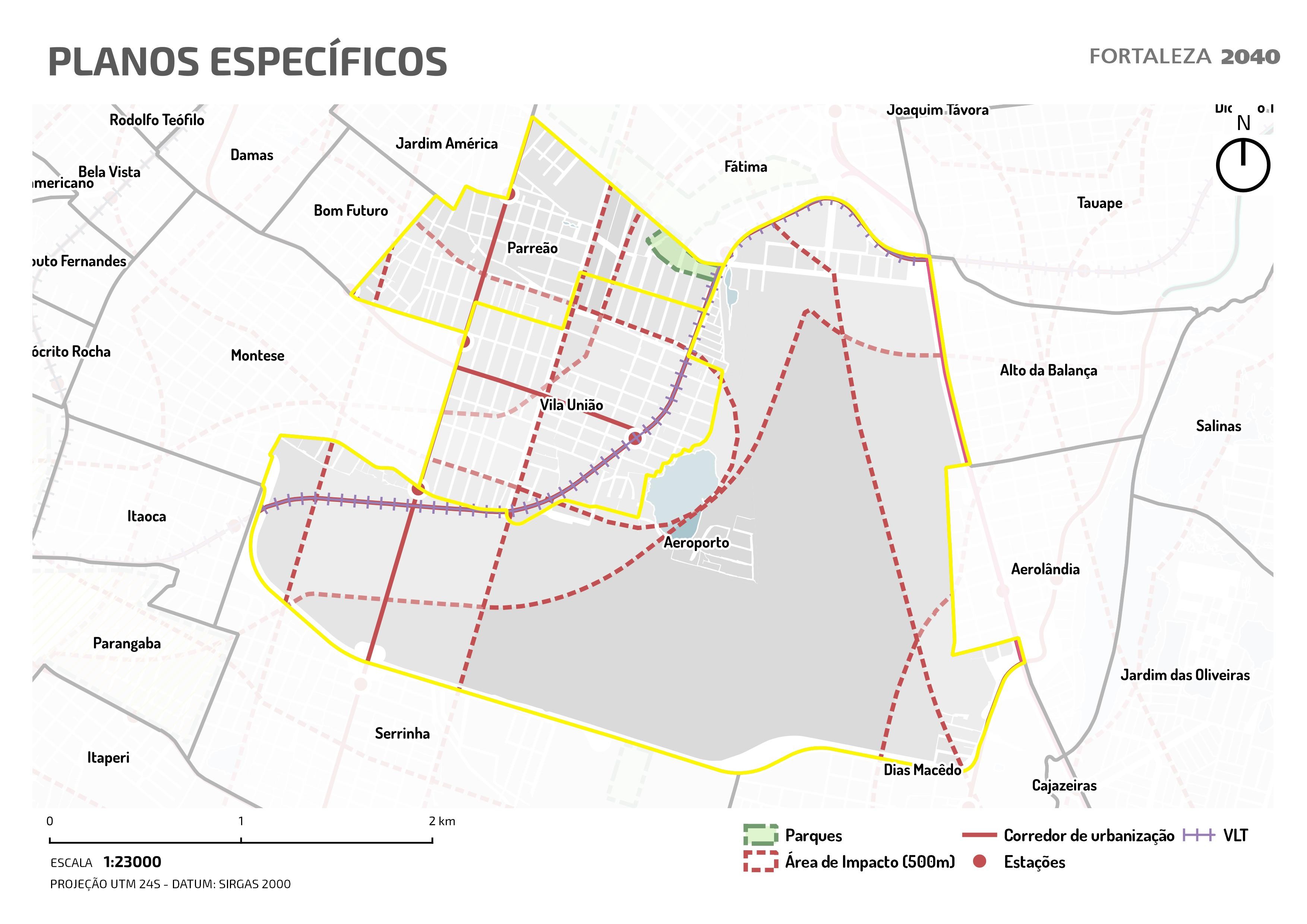 Fóruns Territoriais de Fortaleza - Mapa dos Fóruns Territoriais