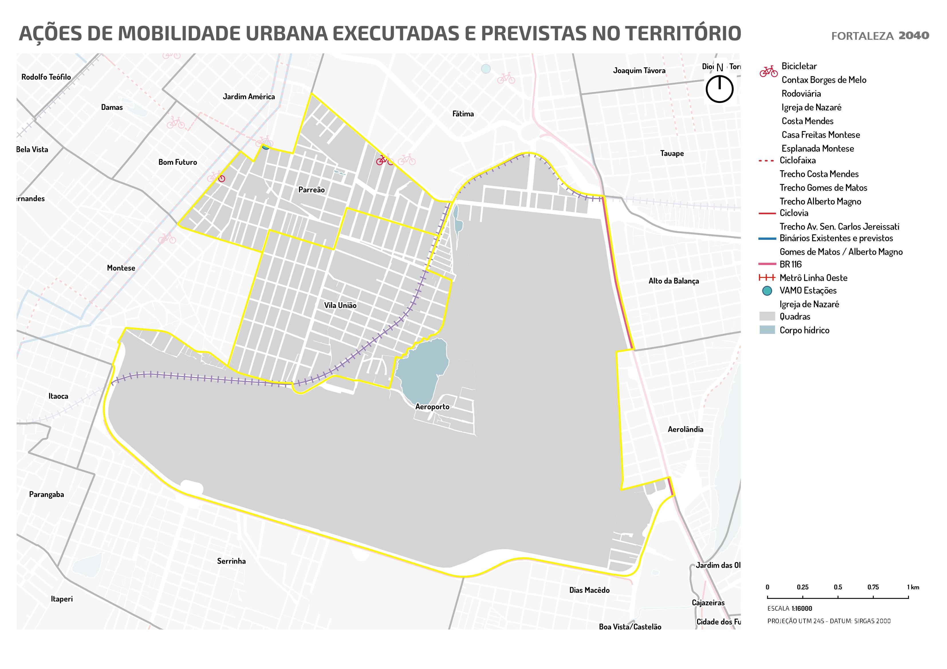 Fóruns Territoriais de Fortaleza - Mapa dos Fóruns Territoriais