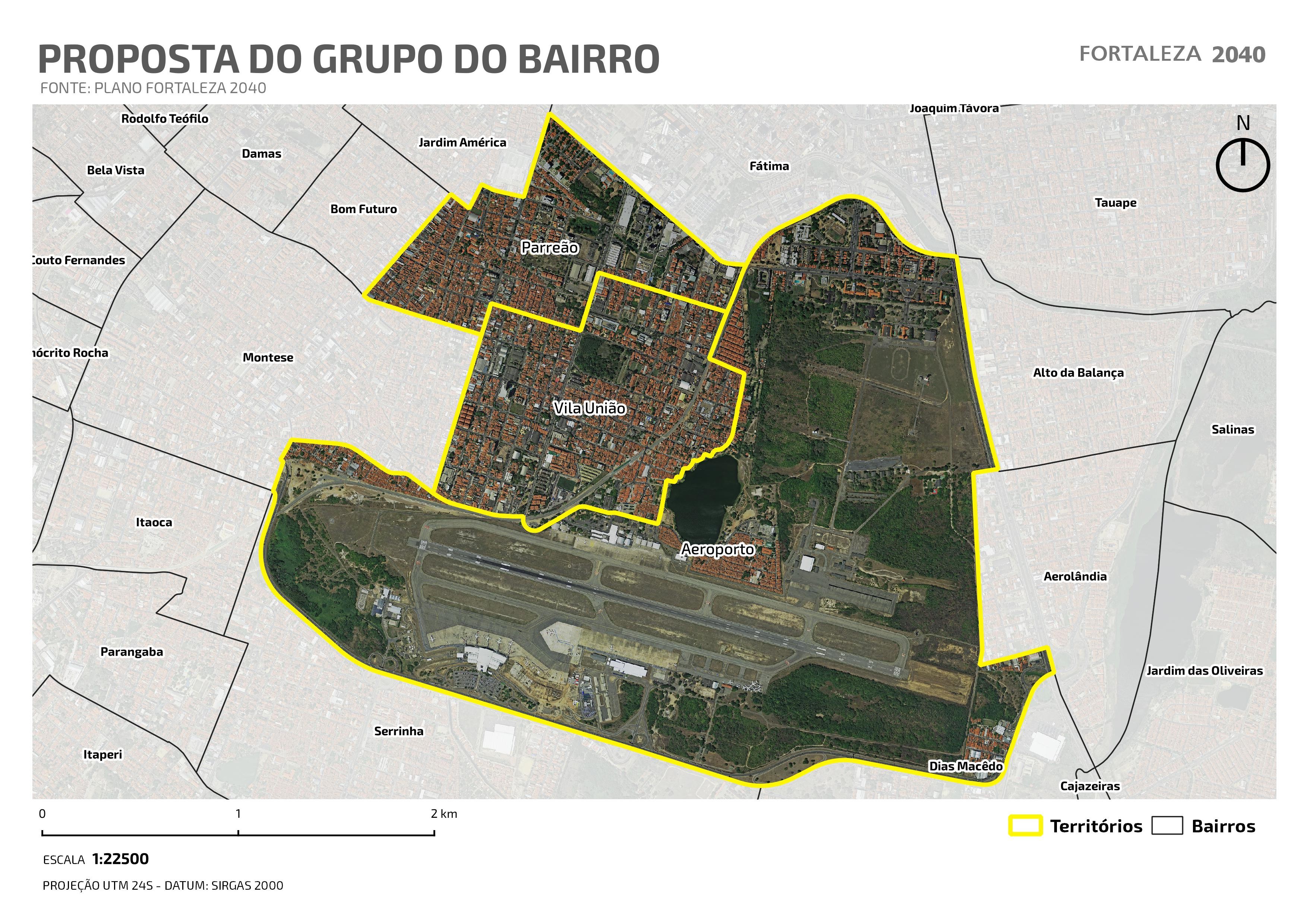 Fóruns Territoriais de Fortaleza - Mapa dos Fóruns Territoriais