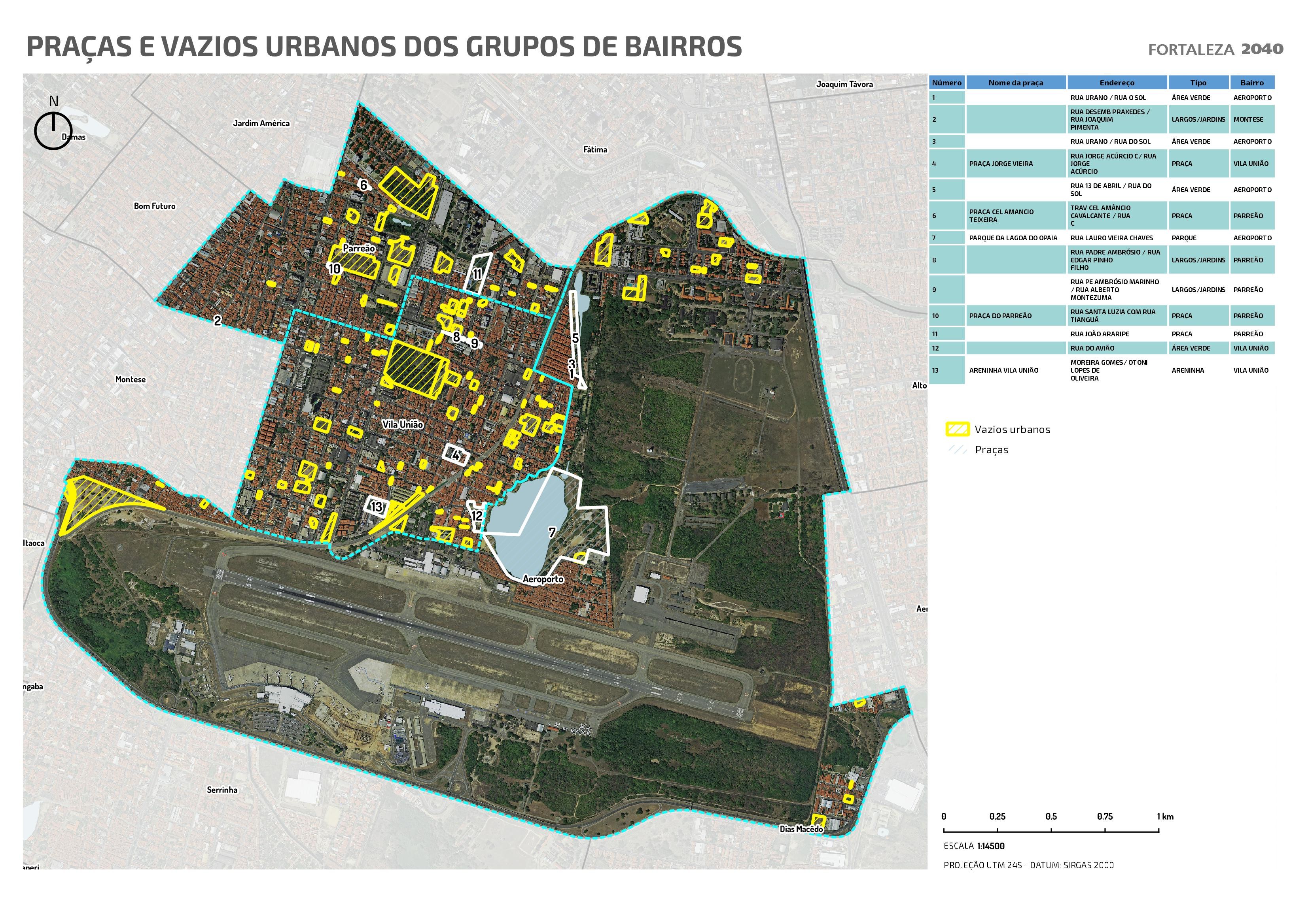 Fóruns Territoriais de Fortaleza - Mapa dos Fóruns Territoriais