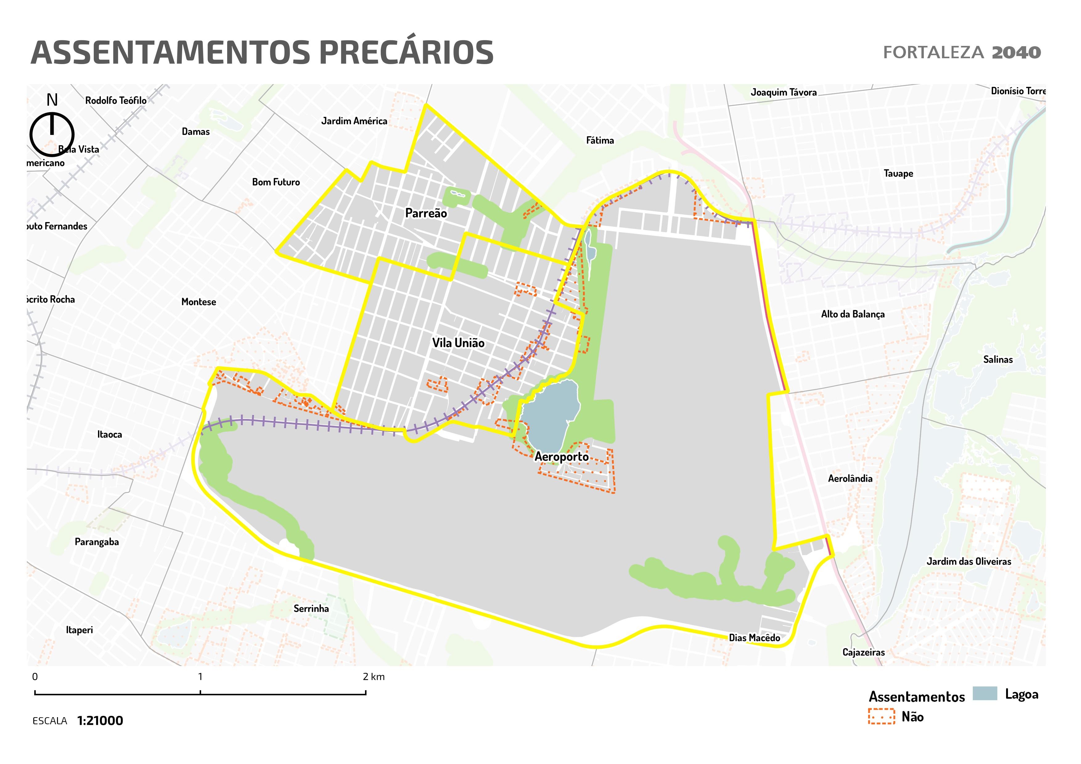 Fóruns Territoriais de Fortaleza - Mapa dos Fóruns Territoriais