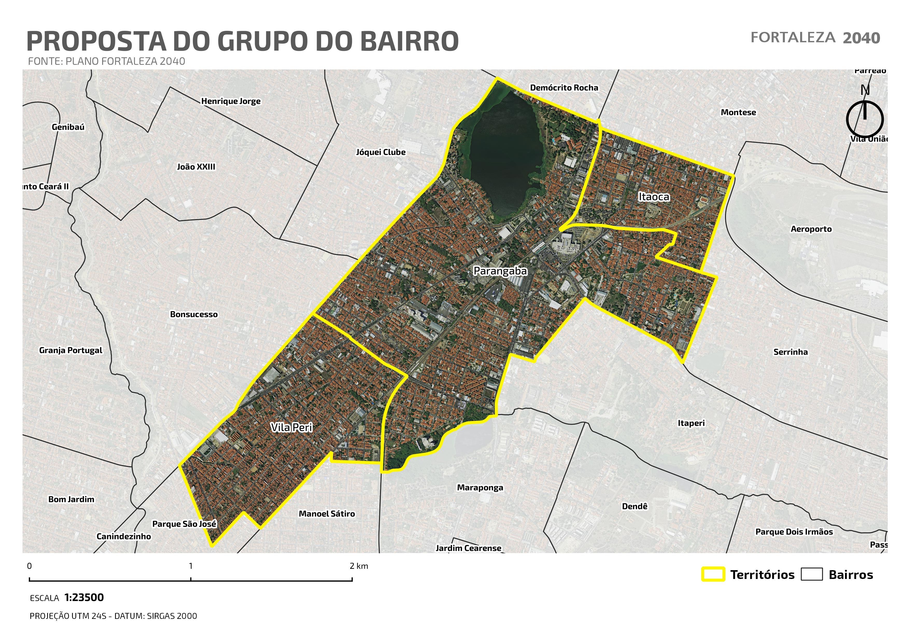 Fóruns Territoriais de Fortaleza - Mapa dos Fóruns Territoriais