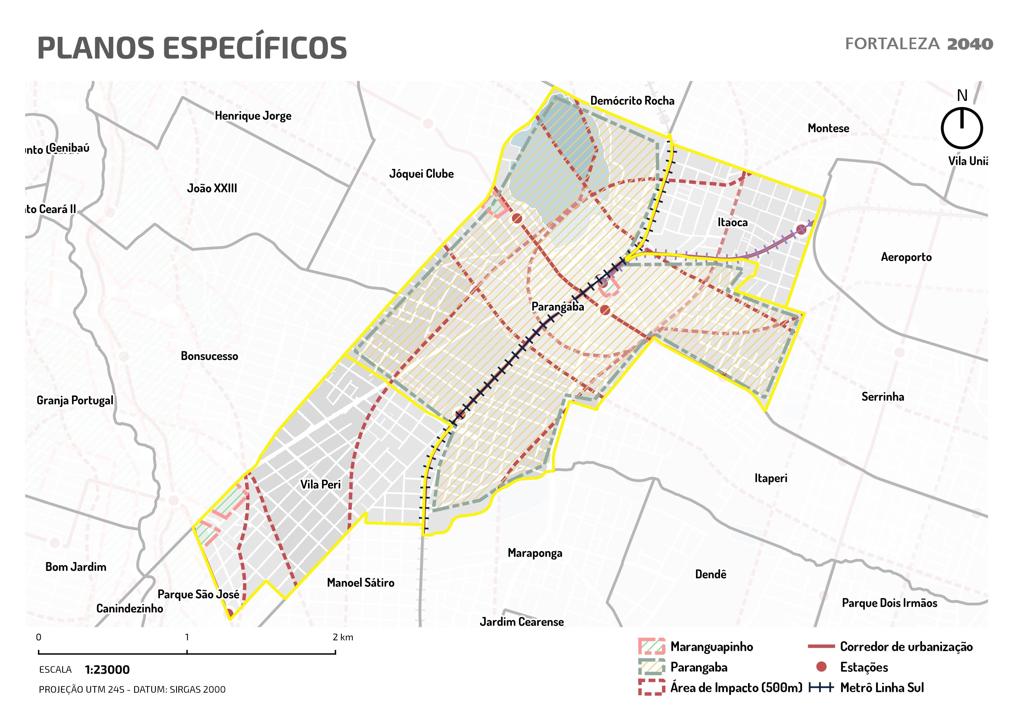 Fóruns Territoriais de Fortaleza - Mapa dos Fóruns Territoriais