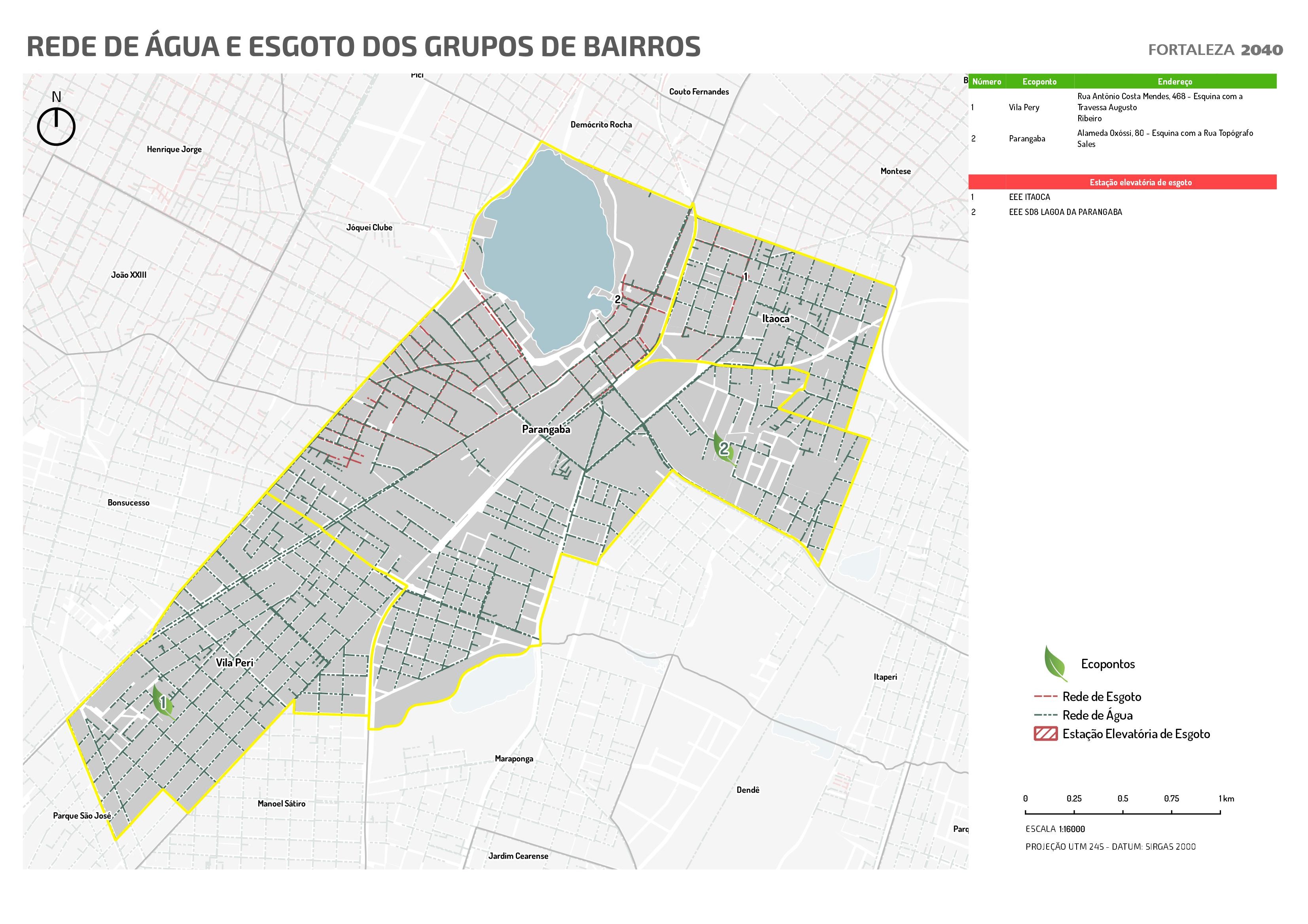 Fóruns Territoriais de Fortaleza - Mapa dos Fóruns Territoriais