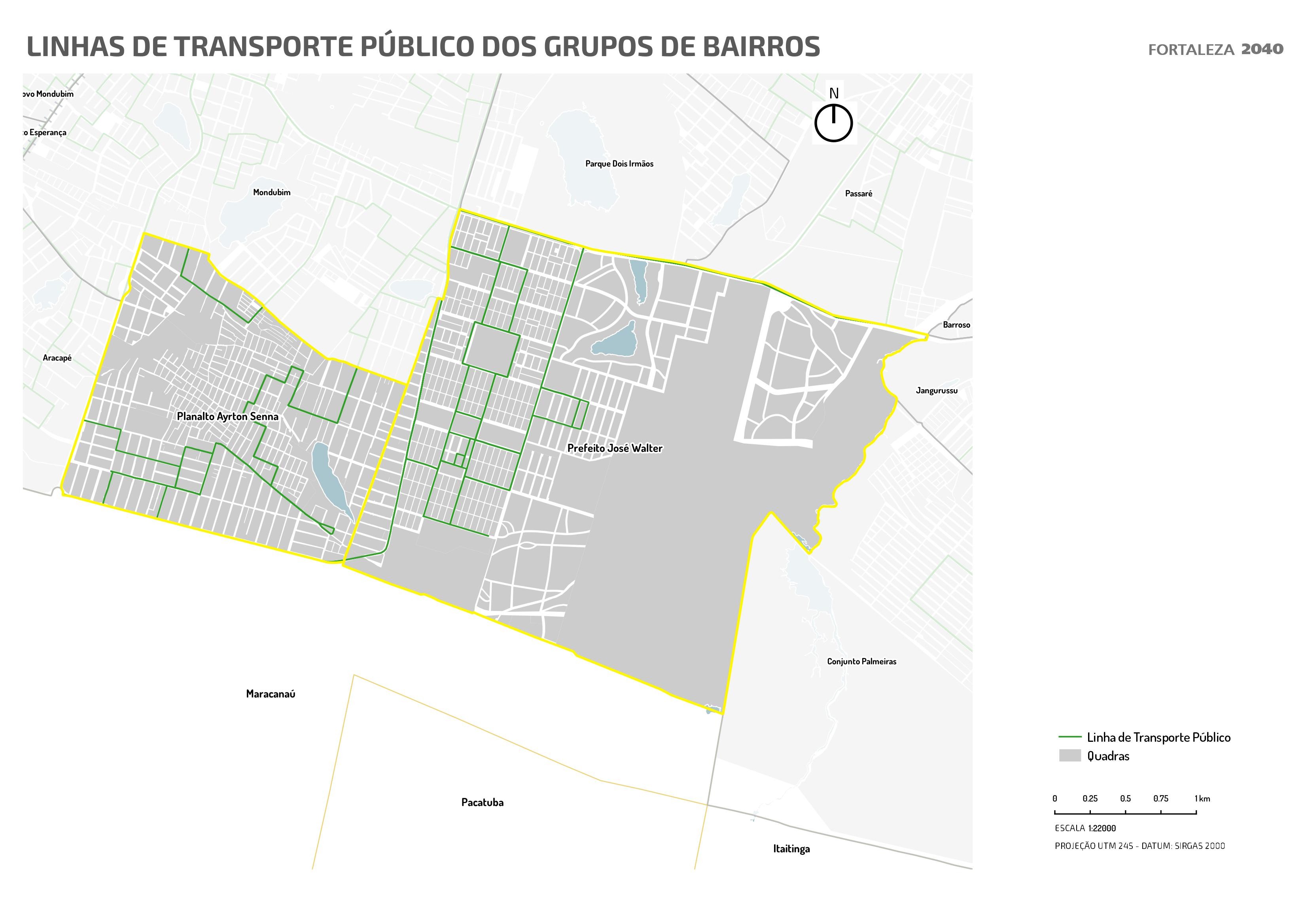 Fóruns Territoriais de Fortaleza - Mapa dos Fóruns Territoriais