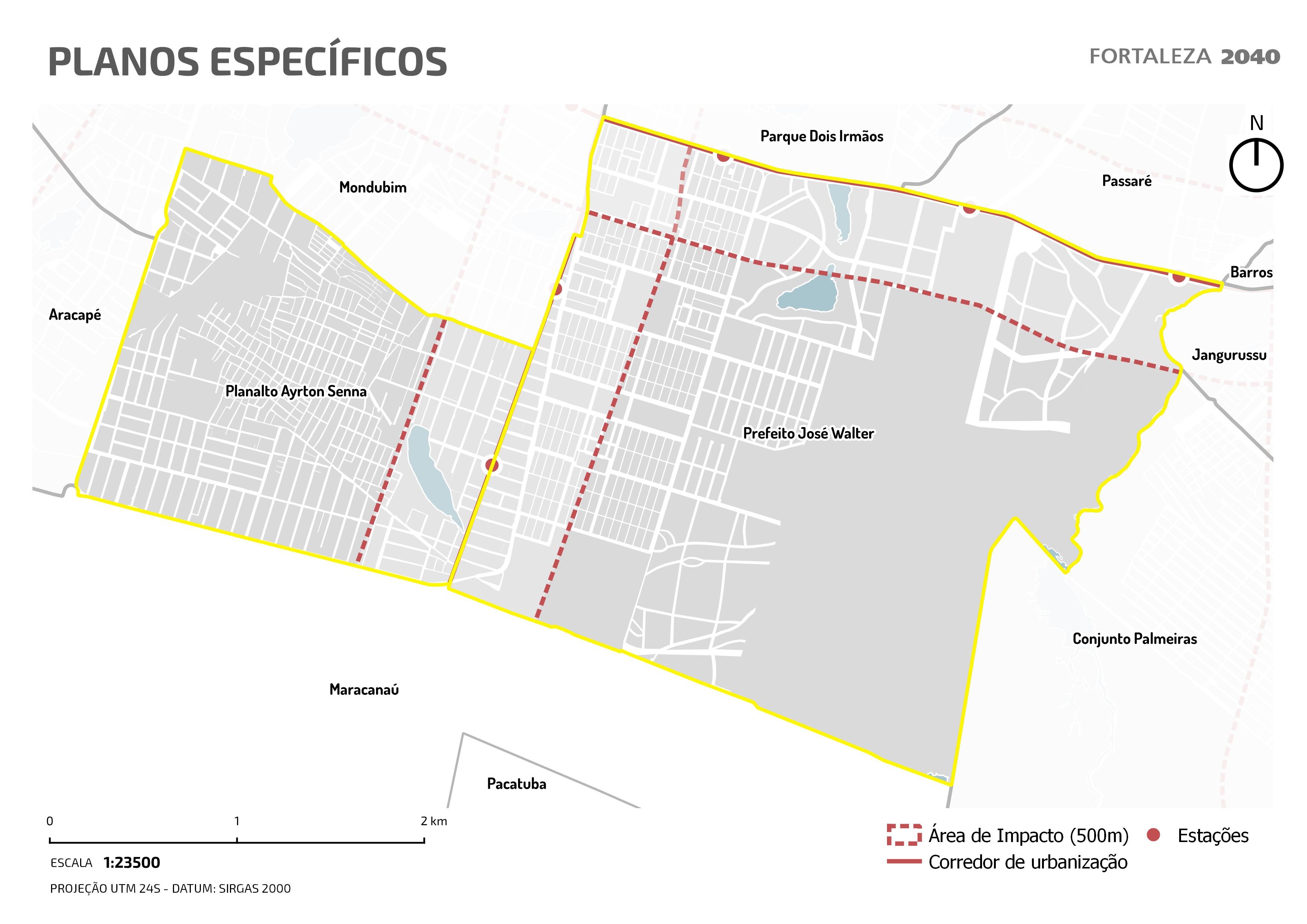 Fóruns Territoriais de Fortaleza - Mapa dos Fóruns Territoriais