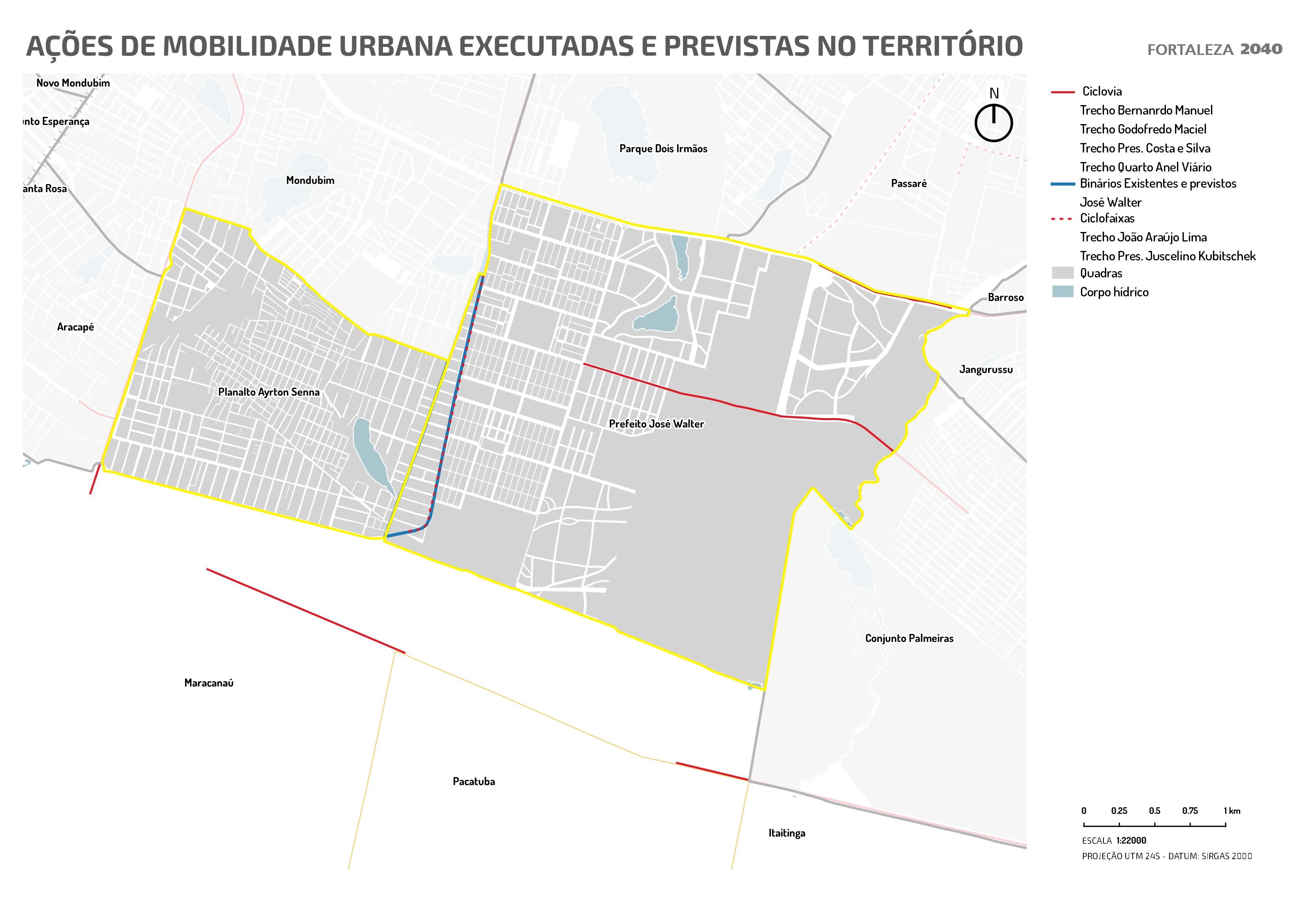 Fóruns Territoriais de Fortaleza - Mapa dos Fóruns Territoriais