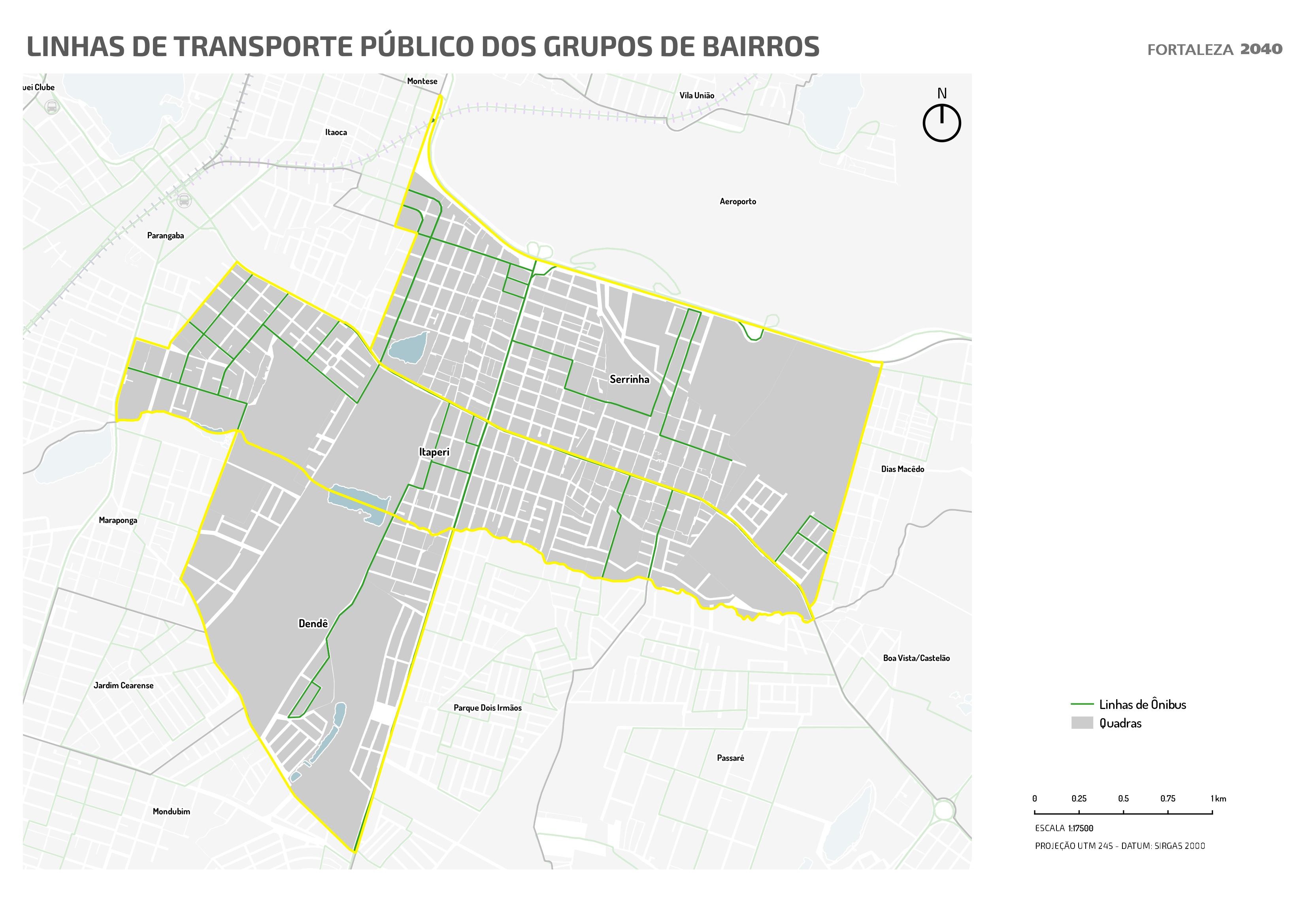 Fóruns Territoriais de Fortaleza - Mapa dos Fóruns Territoriais