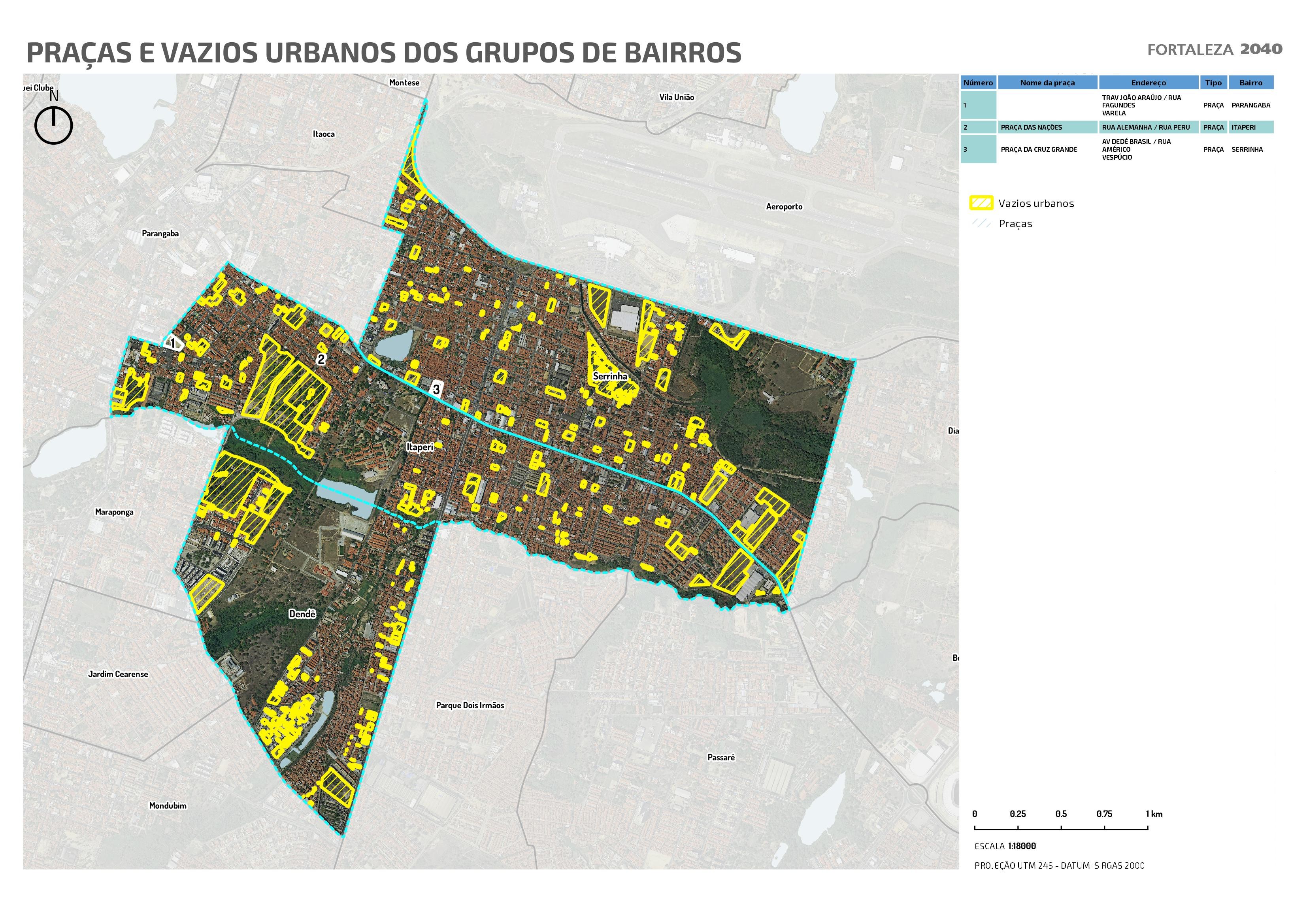 Fóruns Territoriais de Fortaleza - Mapa dos Fóruns Territoriais