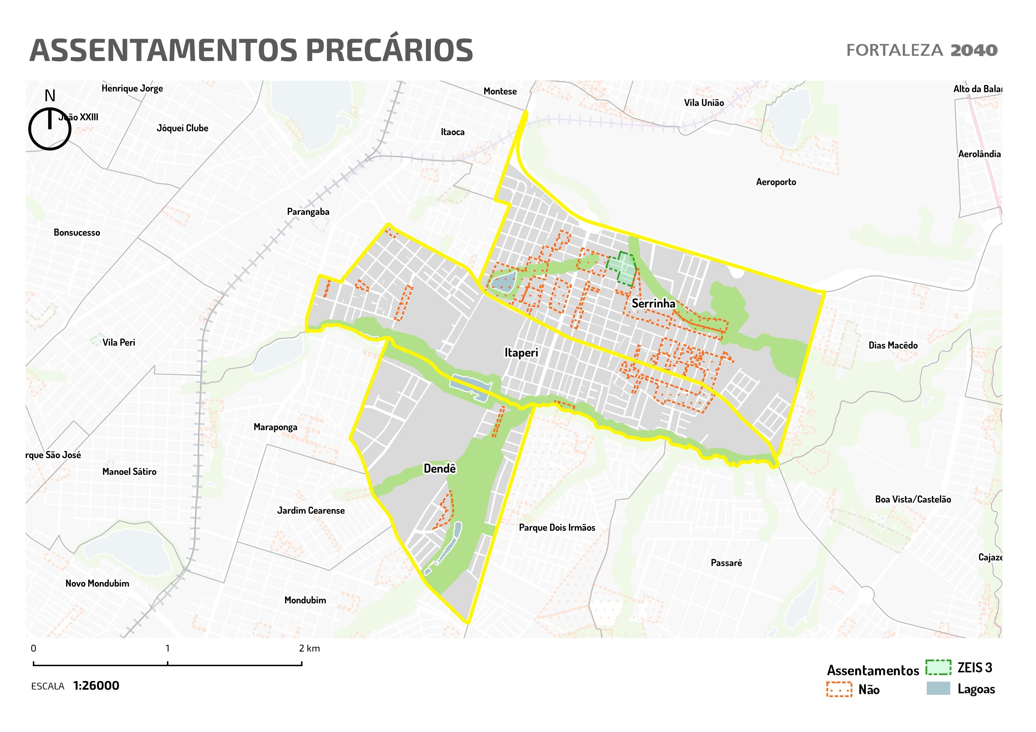 Fóruns Territoriais de Fortaleza - Mapa dos Fóruns Territoriais