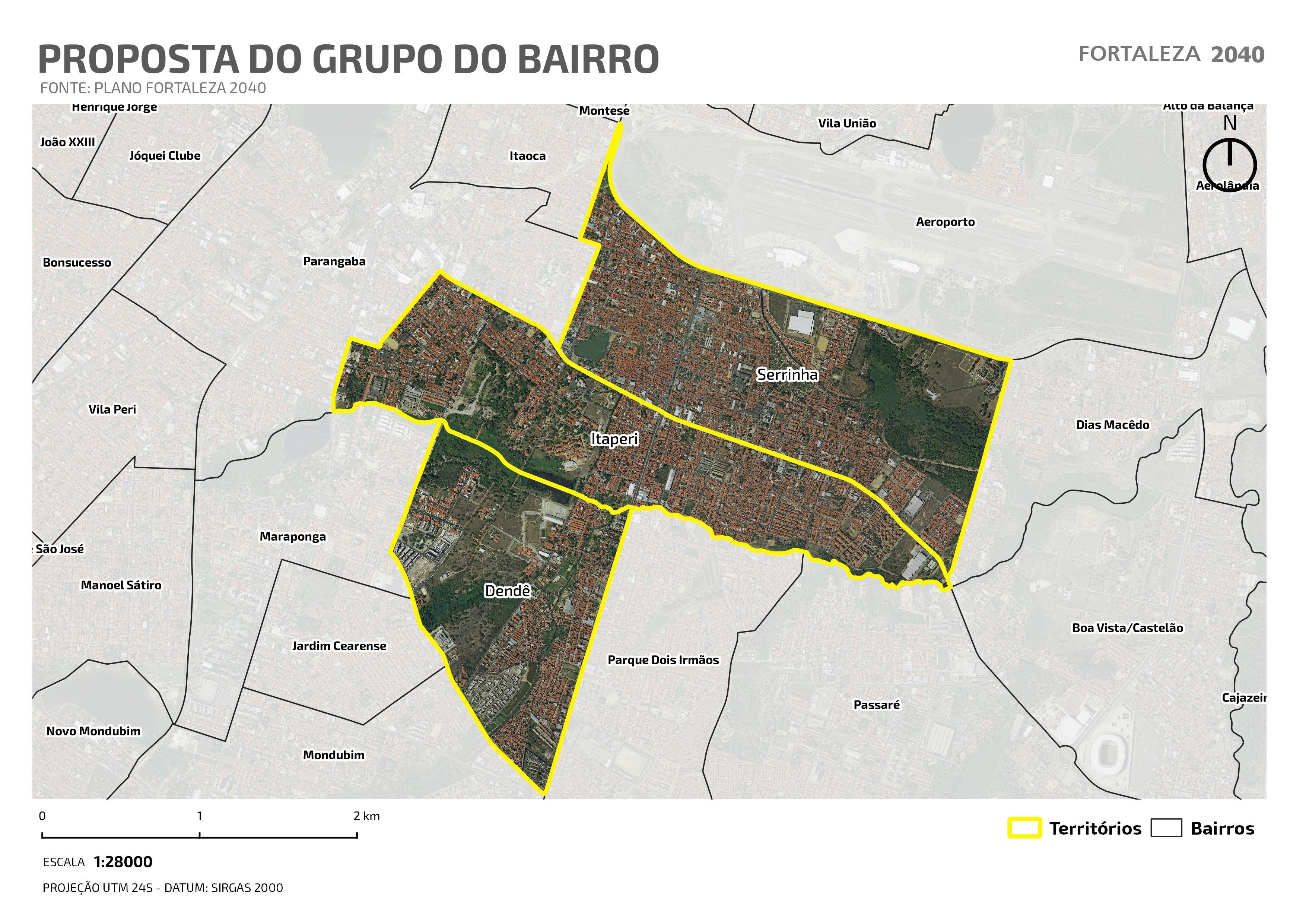 Fóruns Territoriais de Fortaleza - Mapa dos Fóruns Territoriais