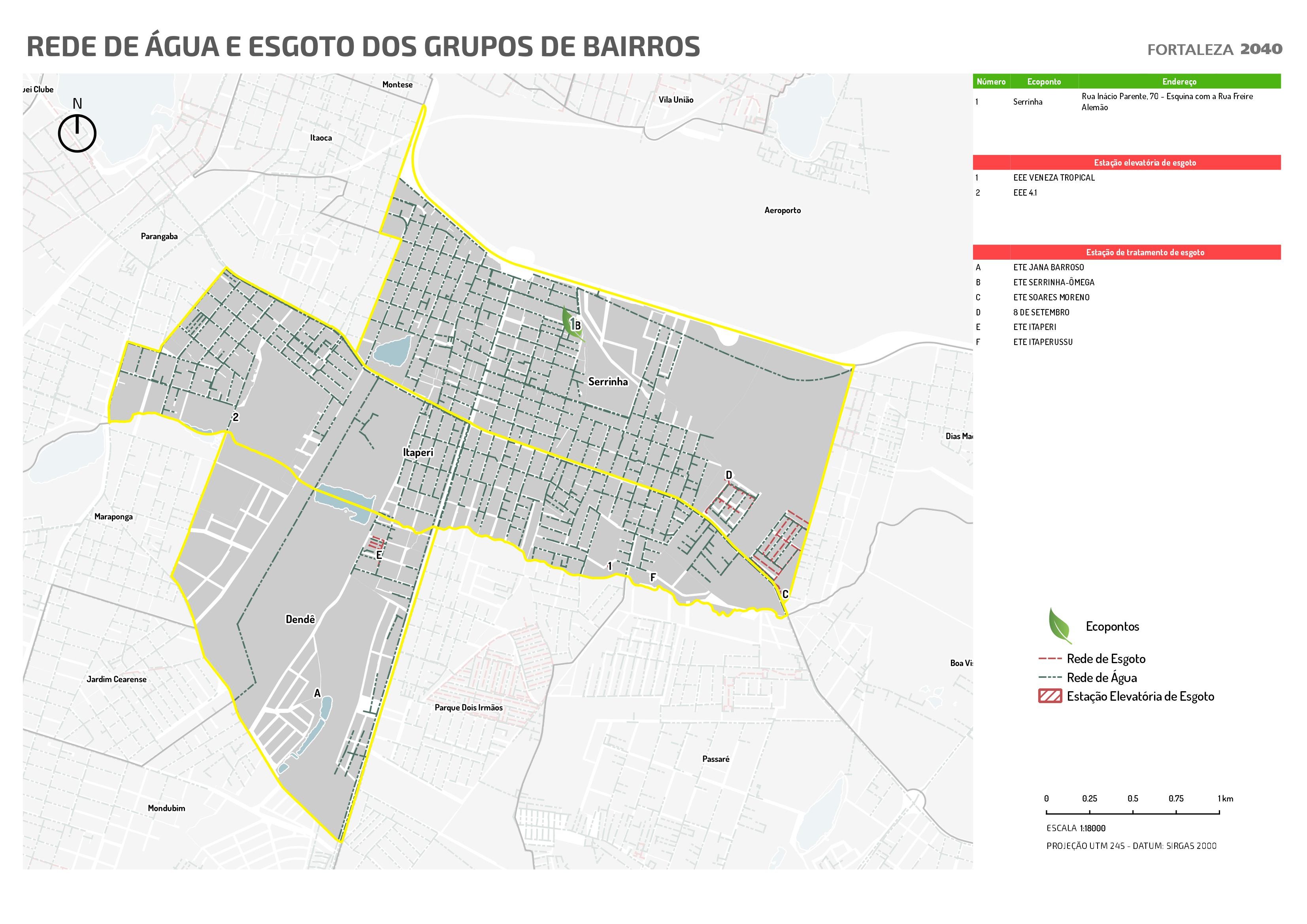 Fóruns Territoriais de Fortaleza - Mapa dos Fóruns Territoriais