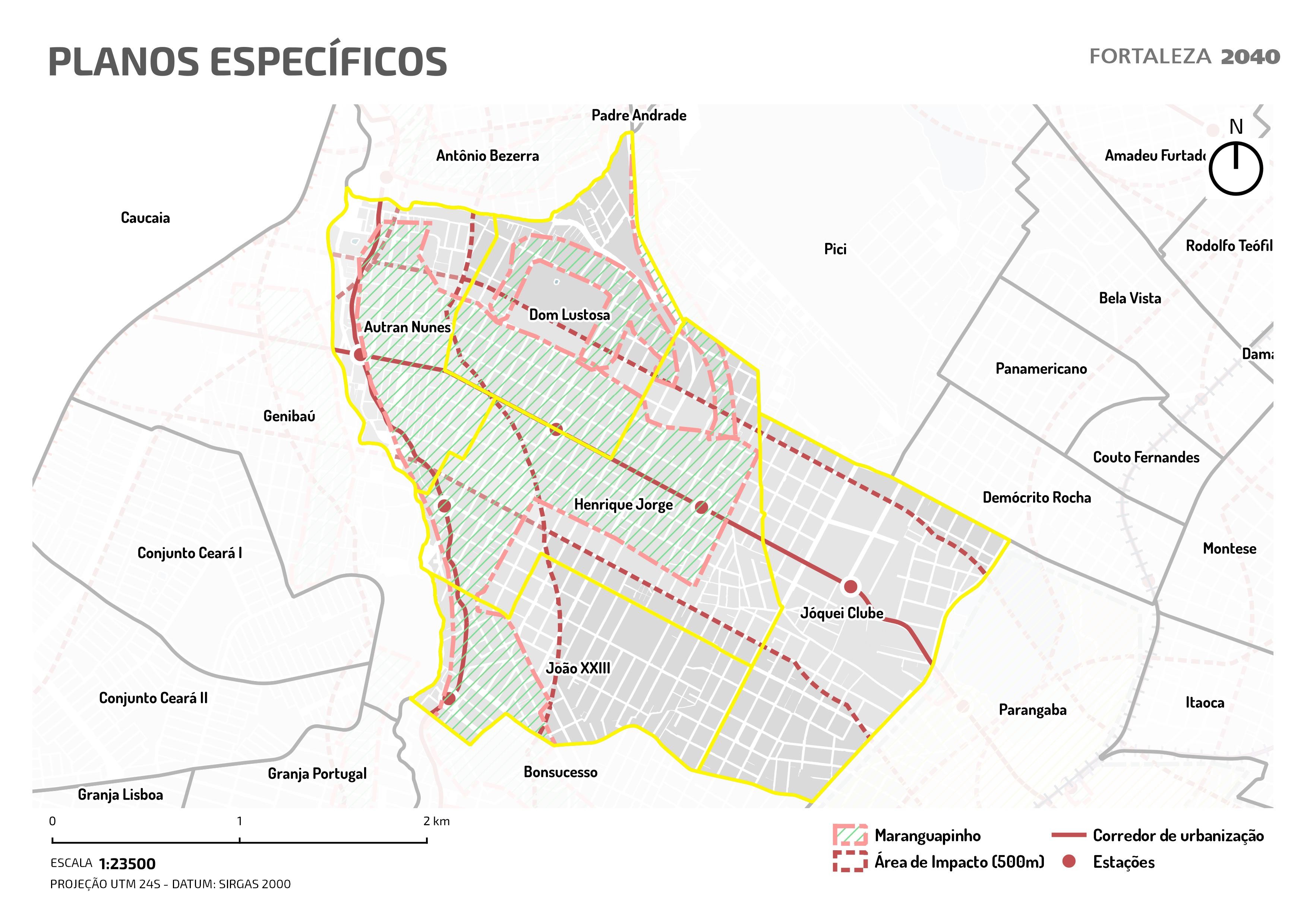 Fóruns Territoriais de Fortaleza - Mapa dos Fóruns Territoriais