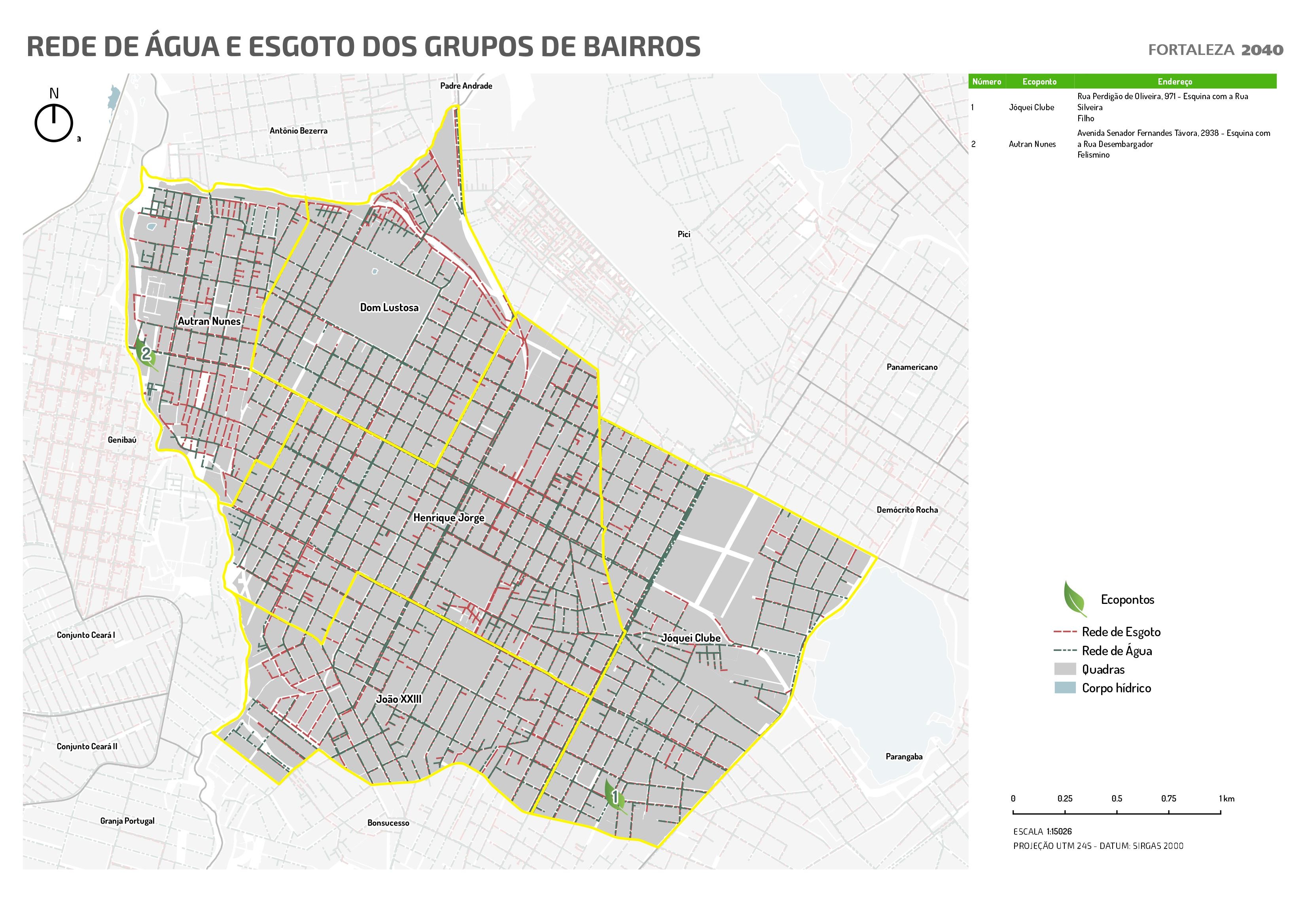 Fóruns Territoriais de Fortaleza - Mapa dos Fóruns Territoriais