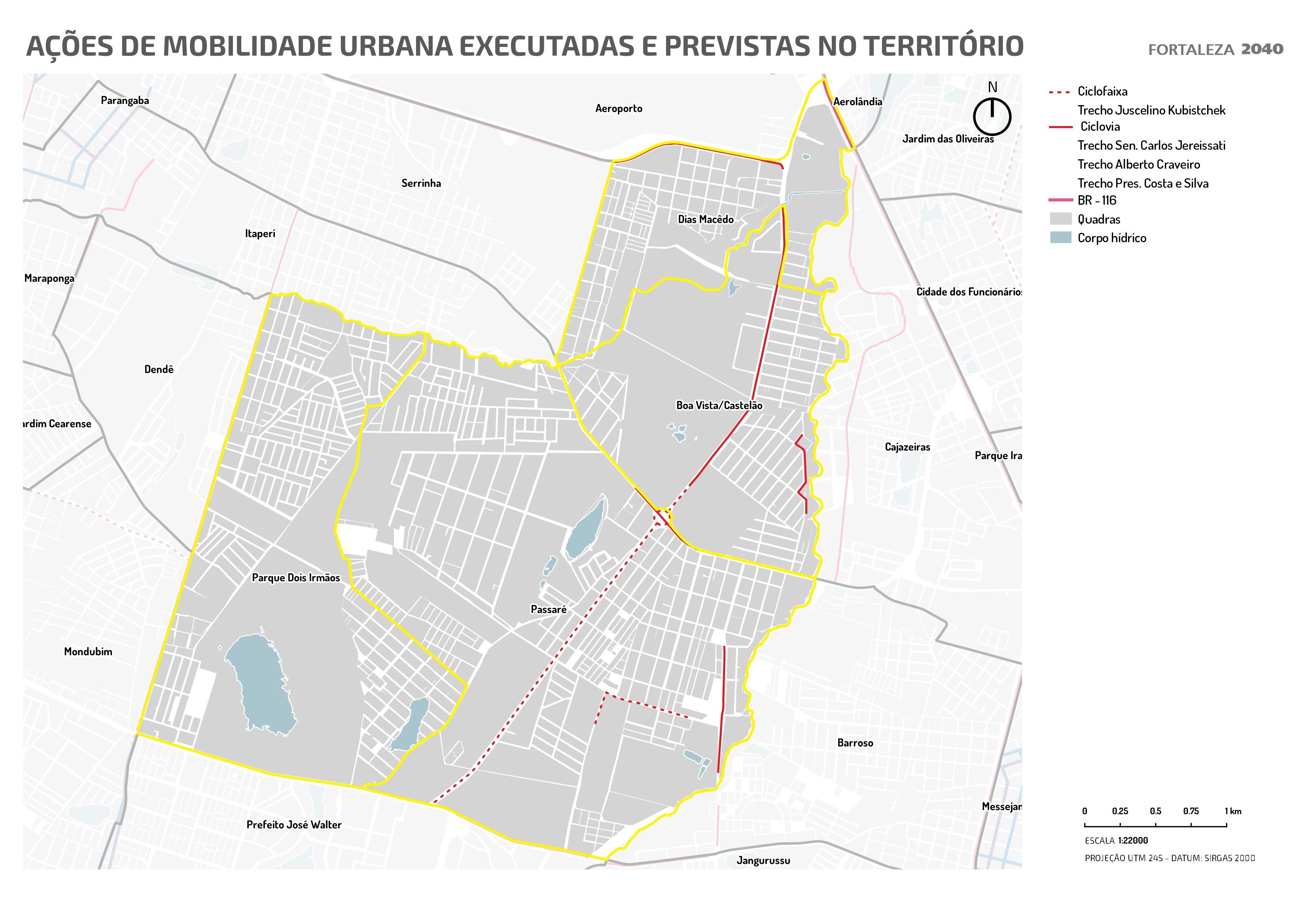 Fóruns Territoriais de Fortaleza - Mapa dos Fóruns Territoriais