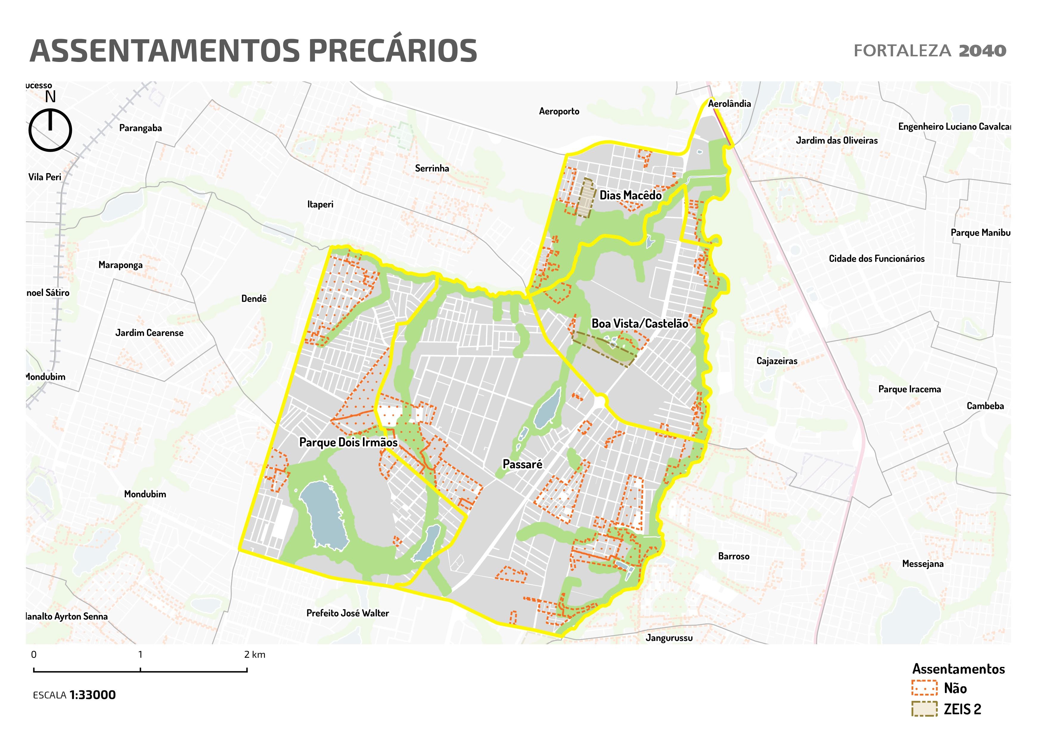 Fóruns Territoriais de Fortaleza - Mapa dos Fóruns Territoriais