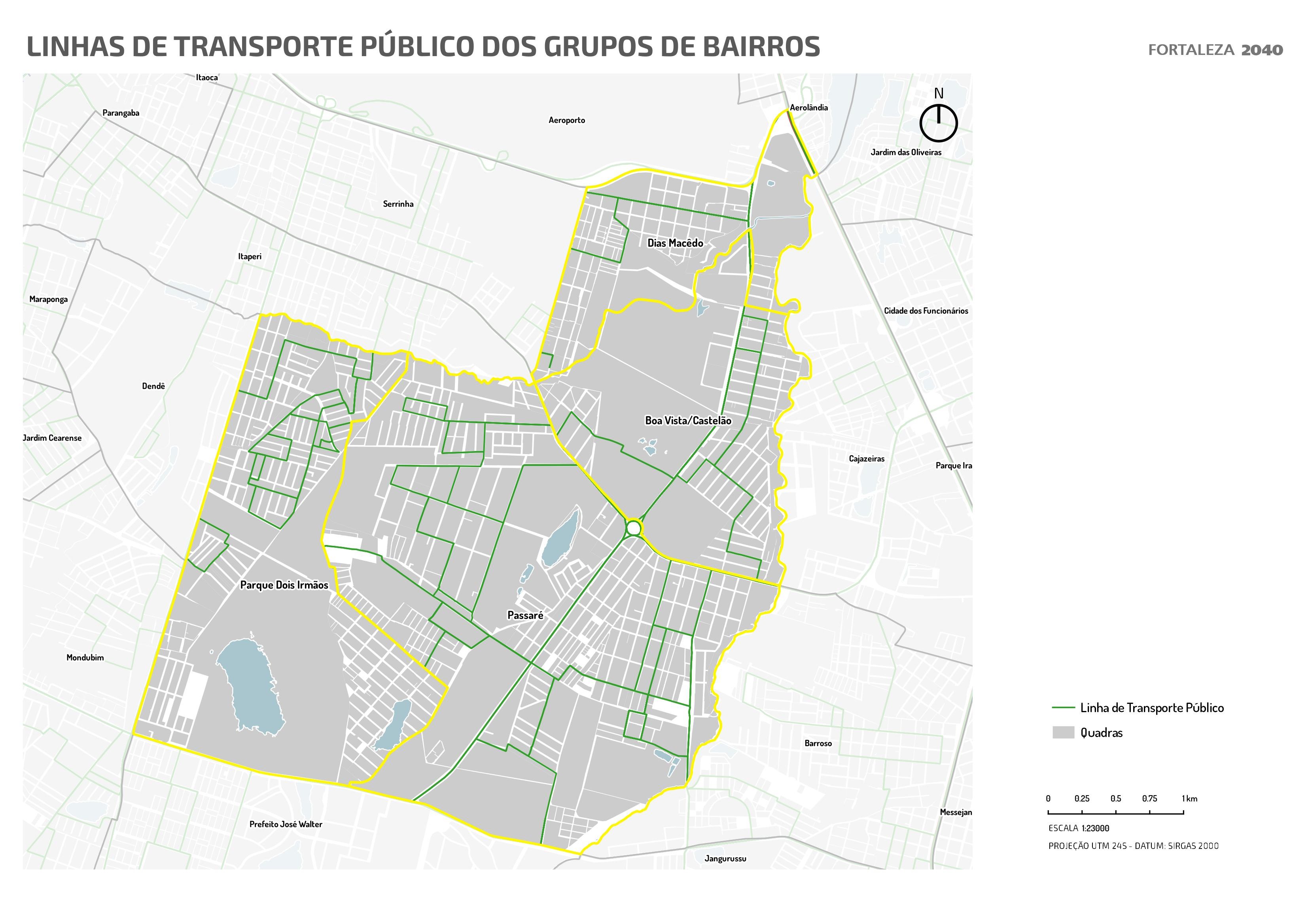 Fóruns Territoriais de Fortaleza - Mapa dos Fóruns Territoriais