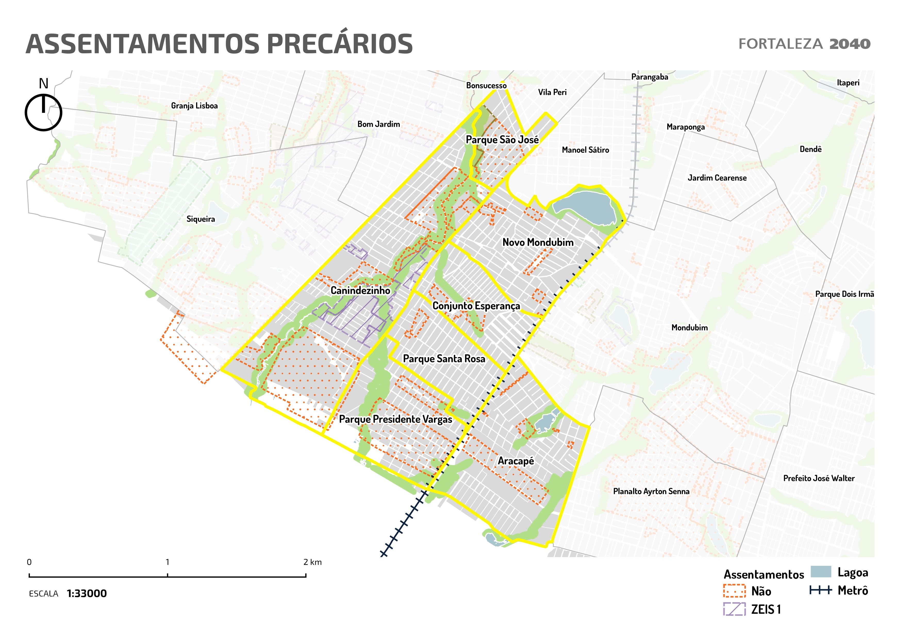 Fóruns Territoriais de Fortaleza - Mapa dos Fóruns Territoriais