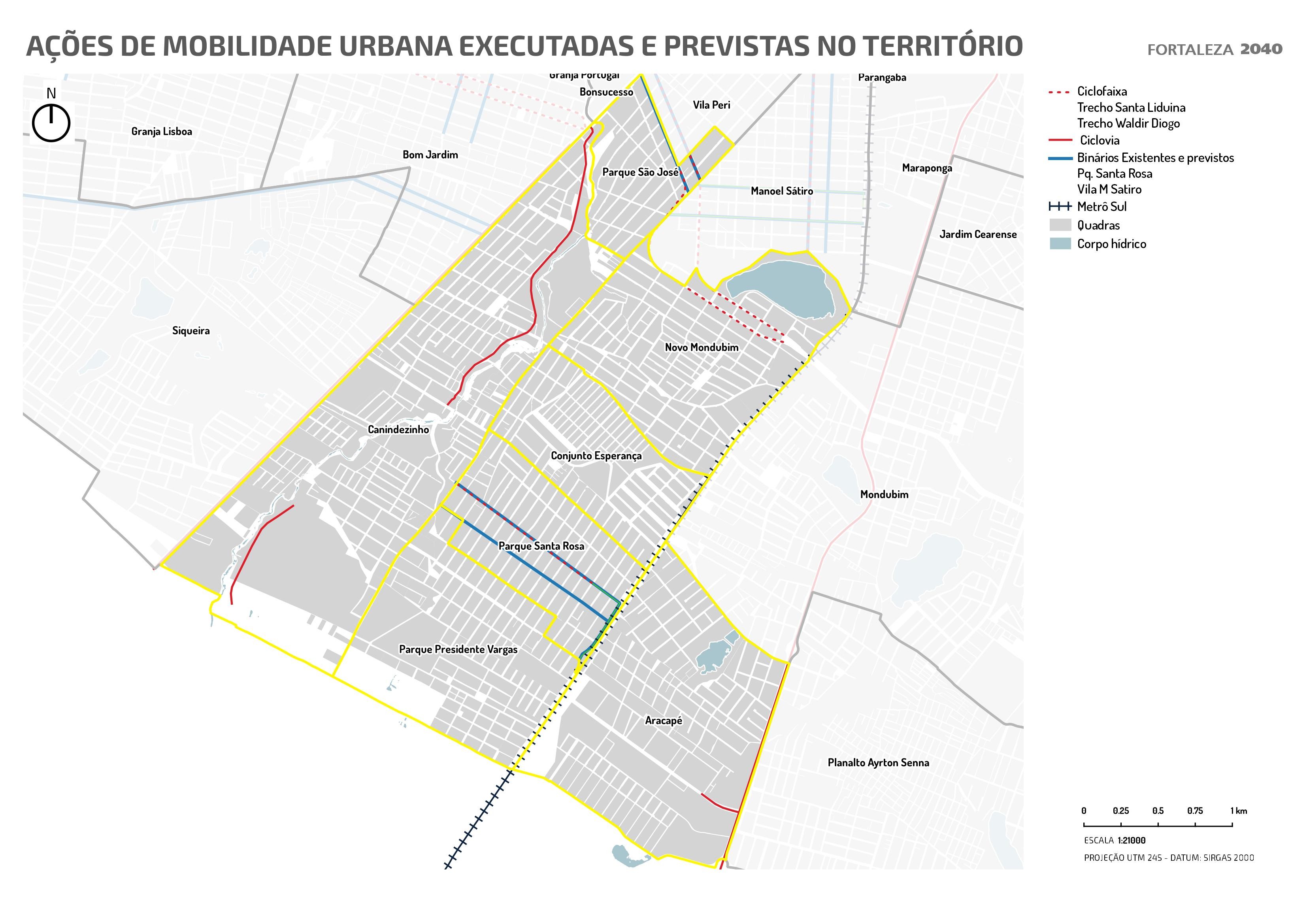 Fóruns Territoriais de Fortaleza - Mapa dos Fóruns Territoriais