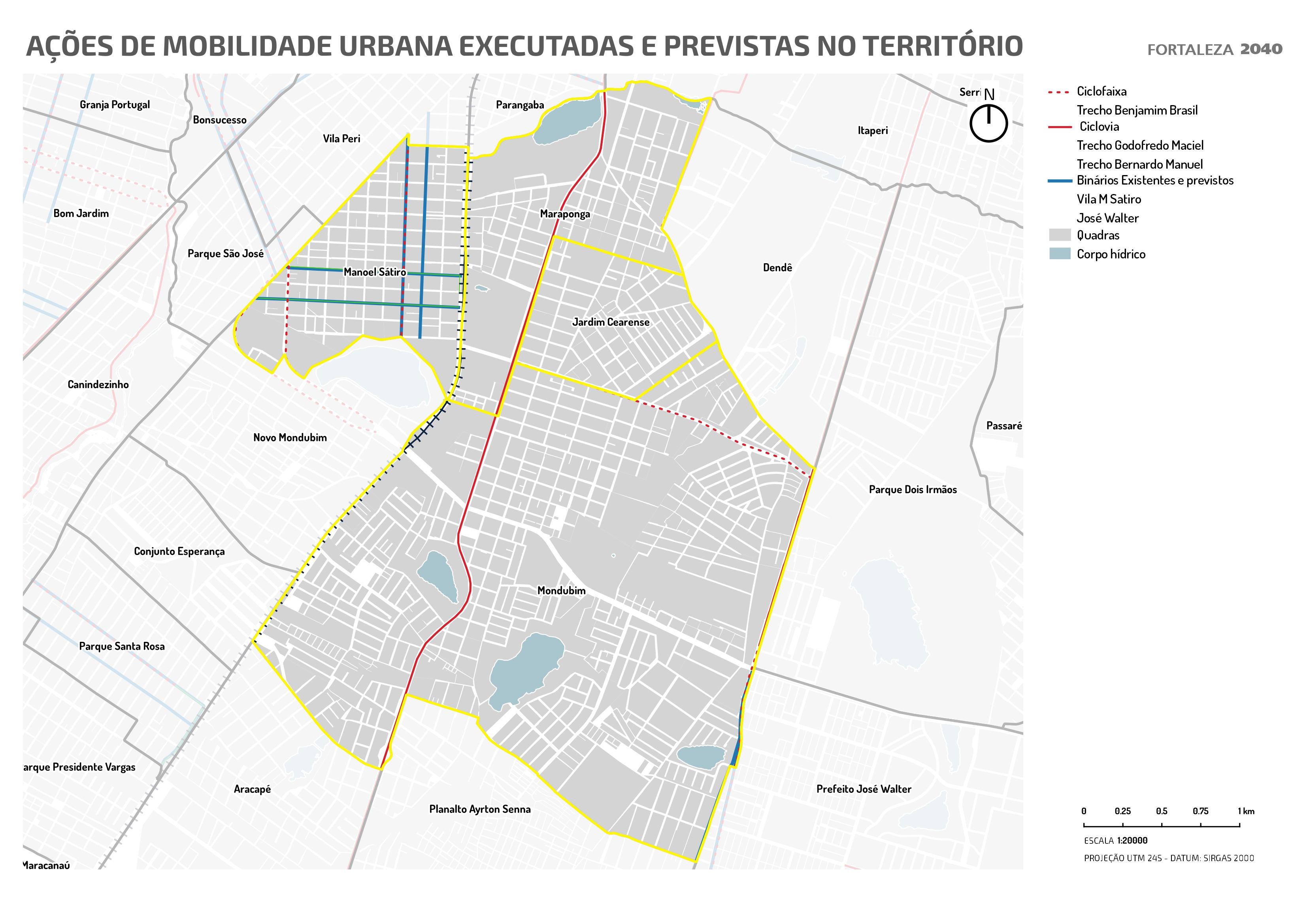 Fóruns Territoriais de Fortaleza - Mapa dos Fóruns Territoriais